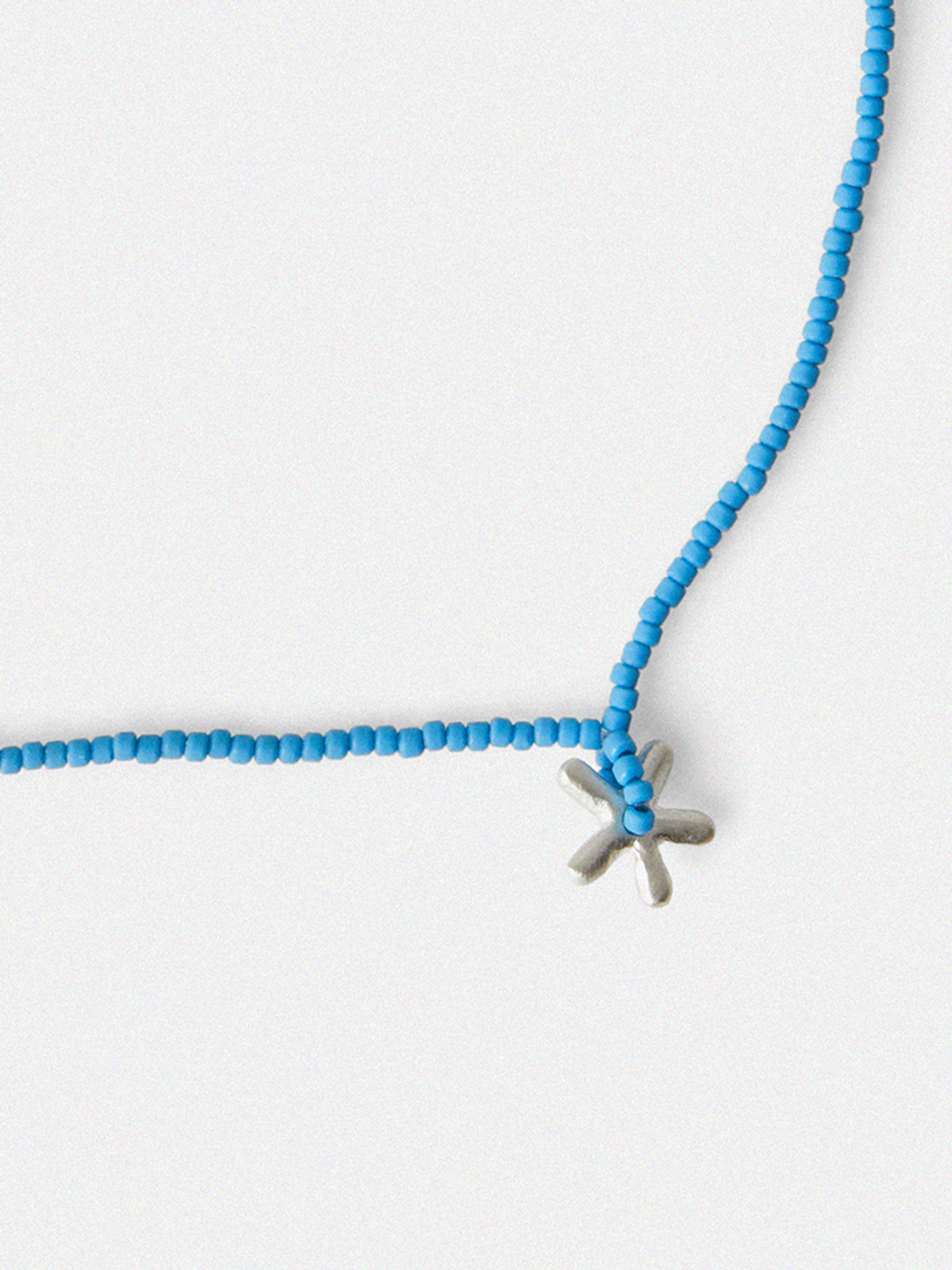 도우하브(DOUHAB) Flower bead necklace_Blue