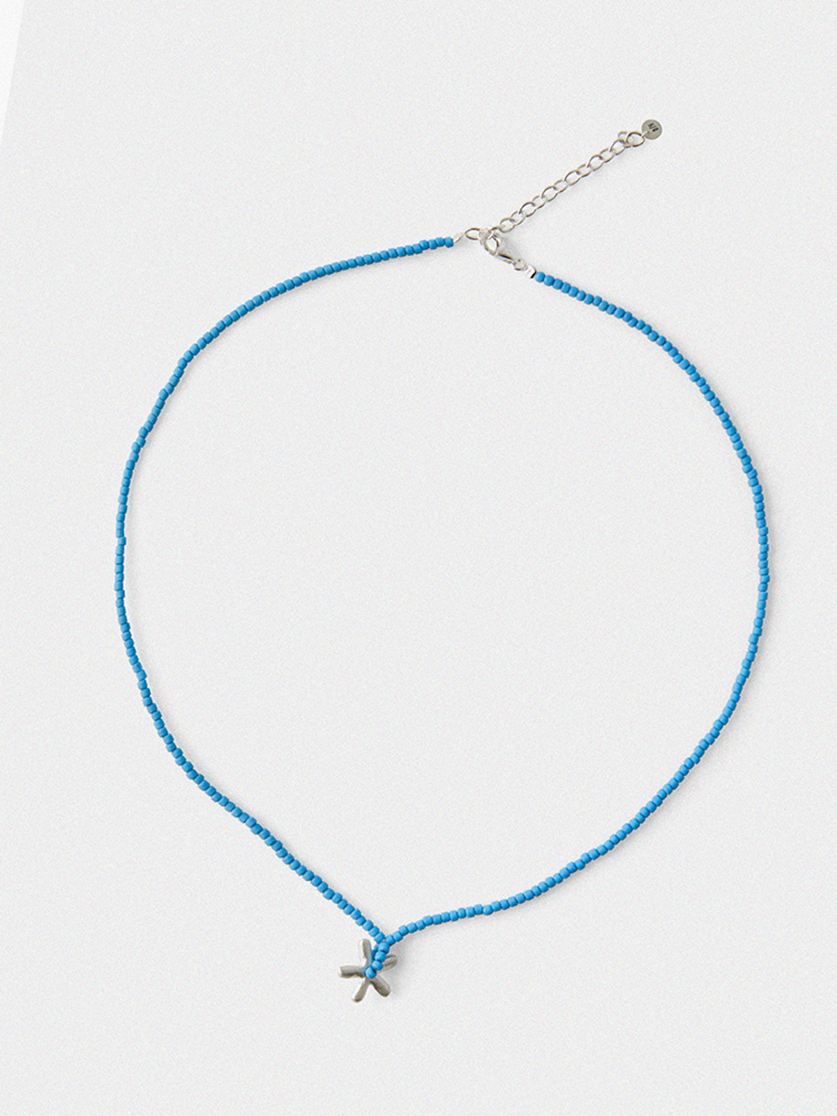 도우하브(DOUHAB) Flower bead necklace_Blue