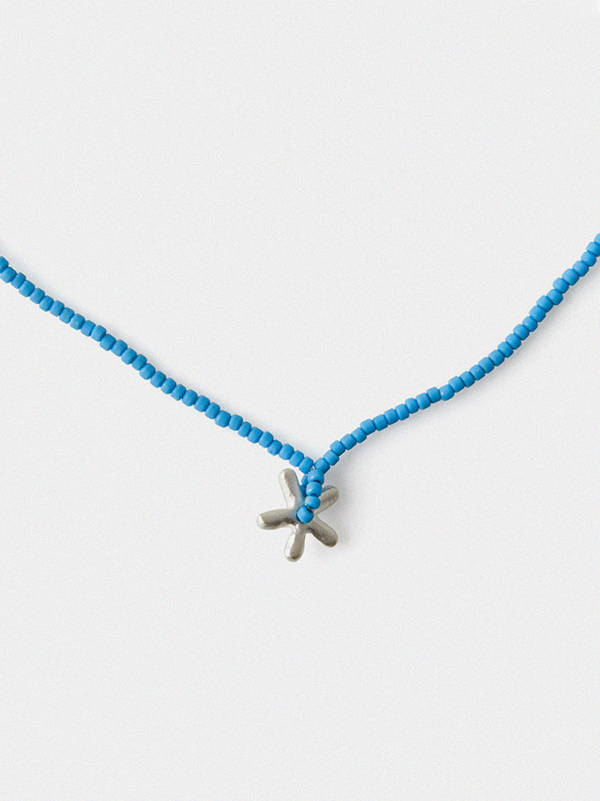 도우하브(DOUHAB) Flower bead necklace_Blue