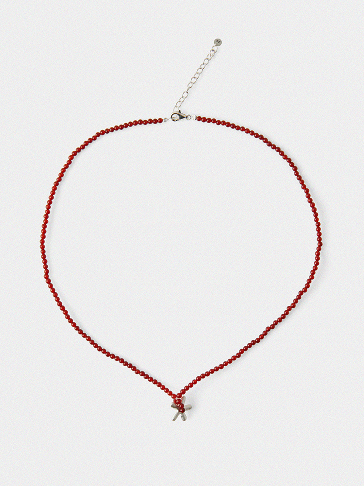 도우하브(DOUHAB) Flower bead necklace_Brown