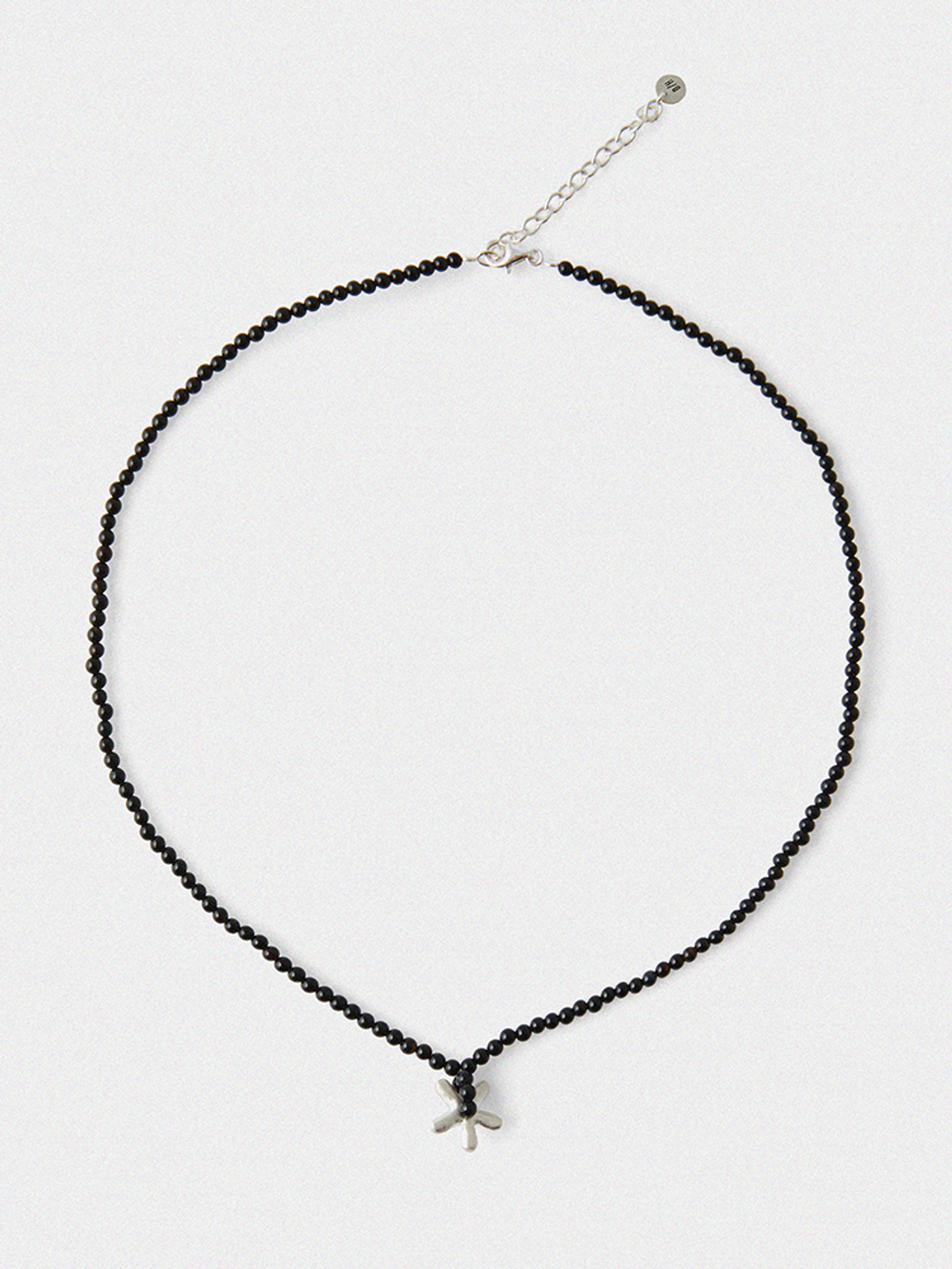 도우하브(DOUHAB) Flower bead necklace_Black
