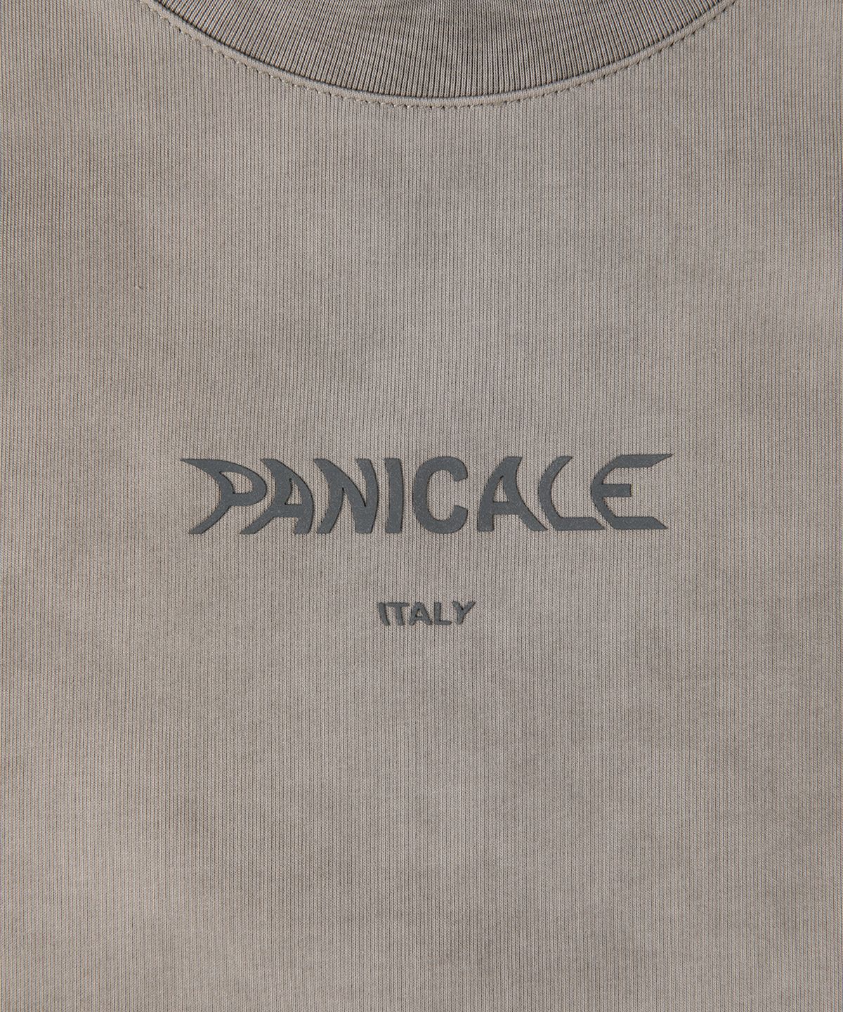 빠니깔레(PANICALE) 그레이 남녀공용 로고 반팔 티셔츠