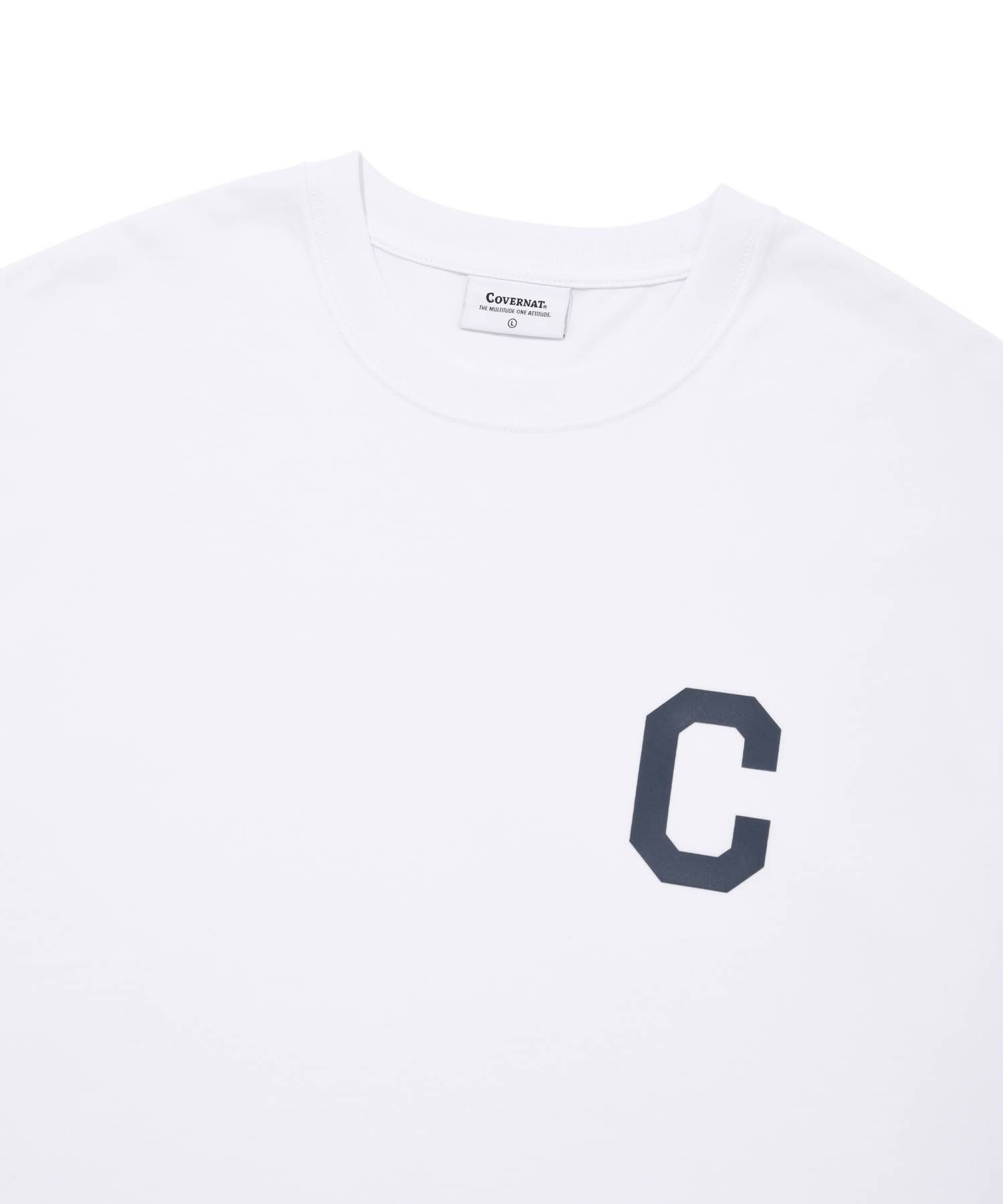 MUSINSA | COVERNAT C logo t-shirt white