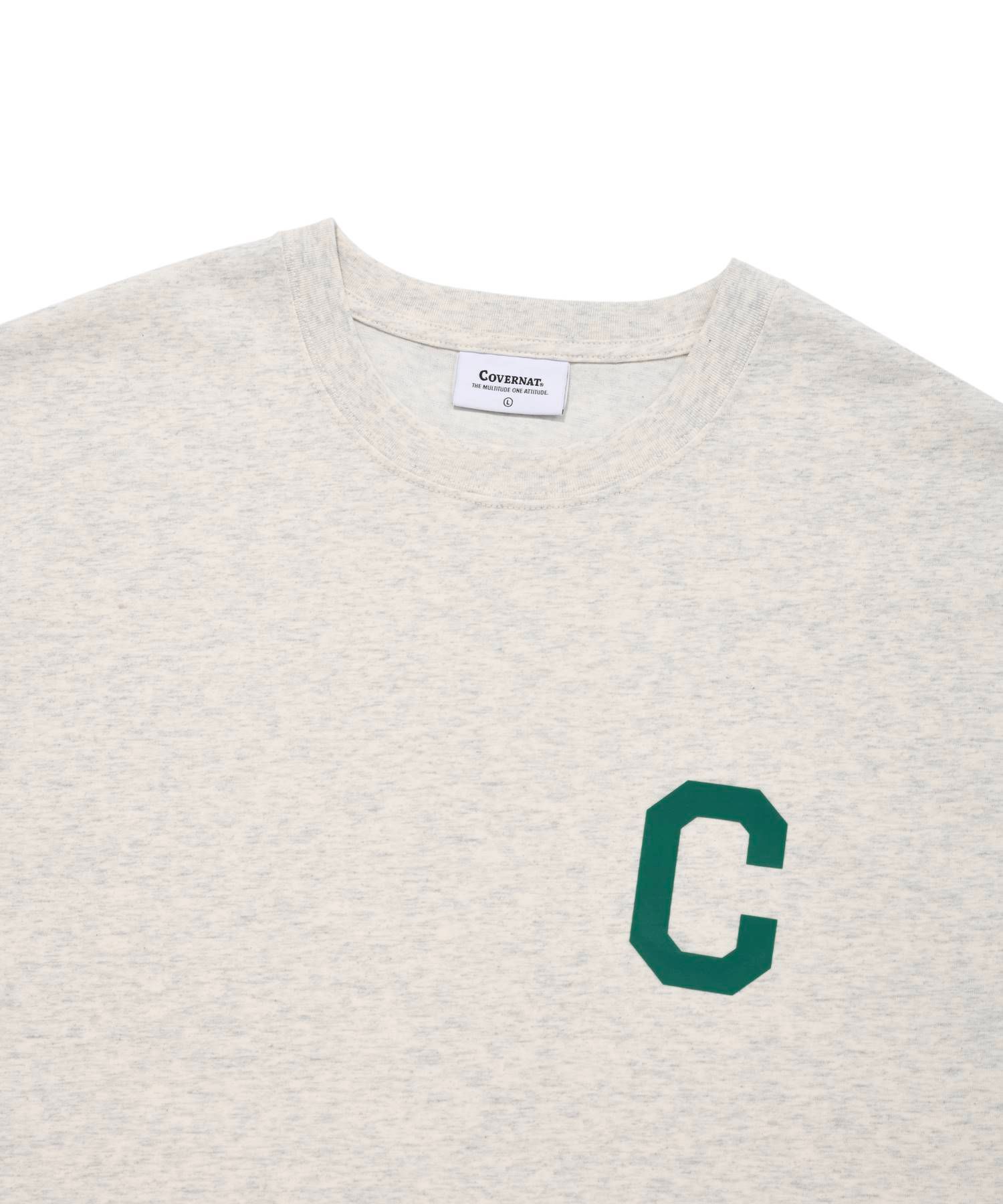 MUSINSA | COVERNAT C Logo T-Shirt Oatmeal