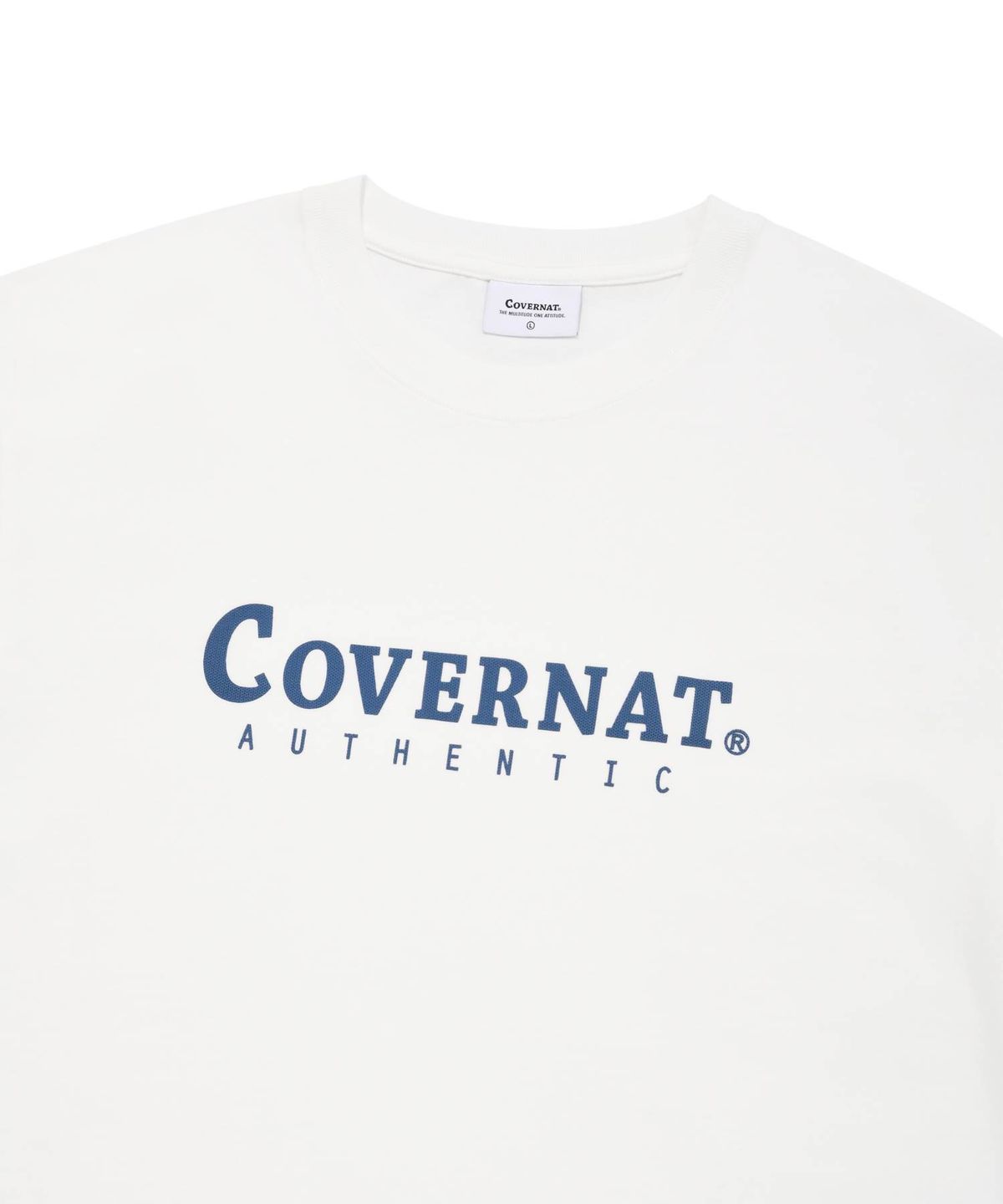 커버낫(COVERNAT) 어센틱 로고 티셔츠 화이트