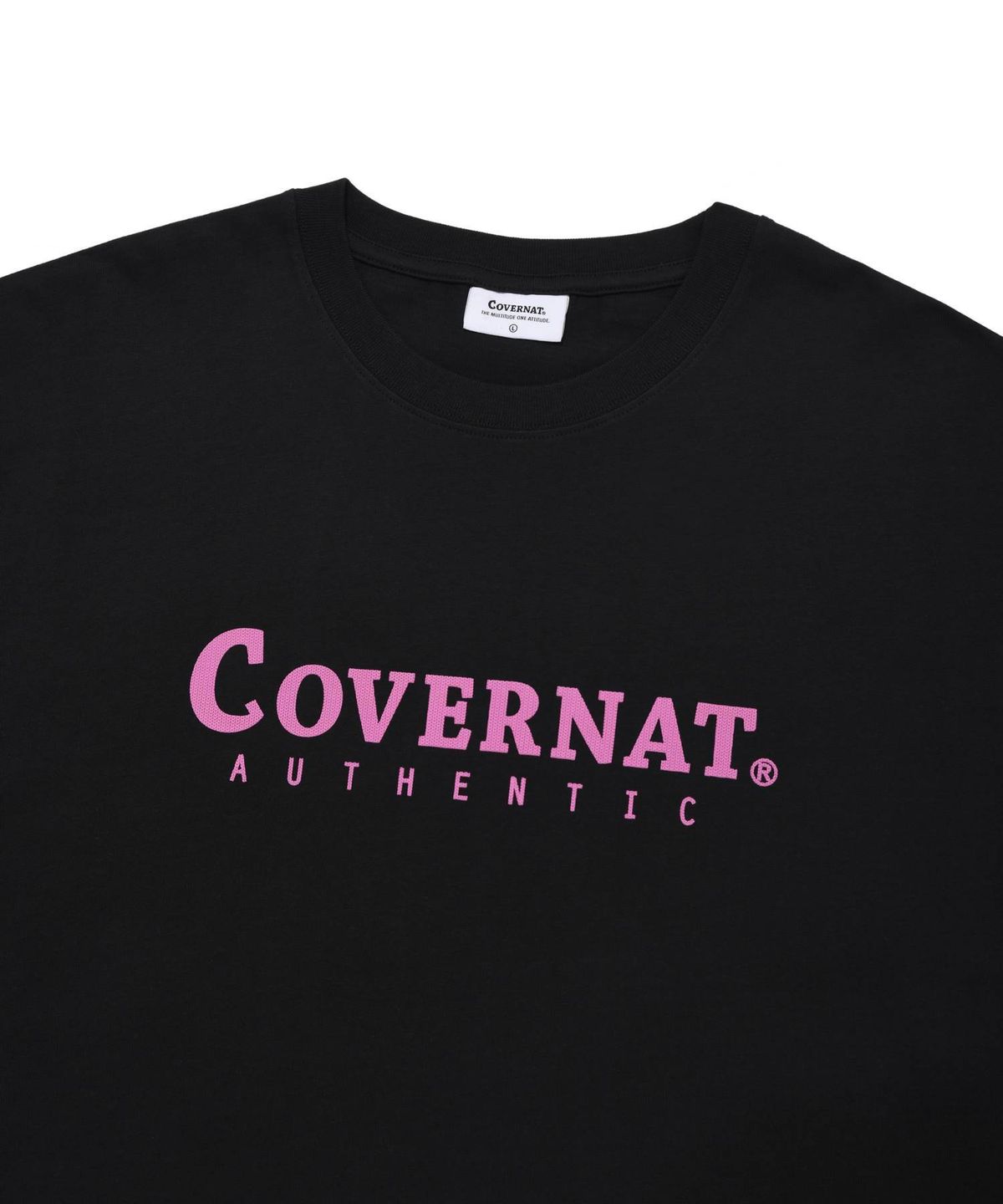 커버낫(COVERNAT) 어센틱 로고 티셔츠 블랙