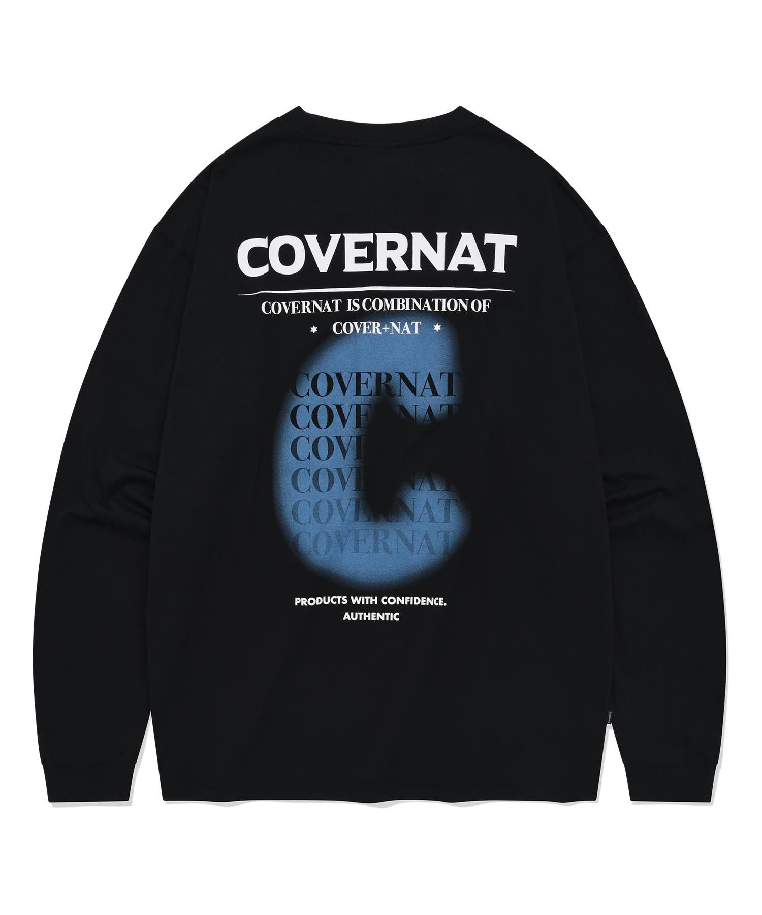 MUSINSA | COVERNAT Authentic C gradient long sleeve black
