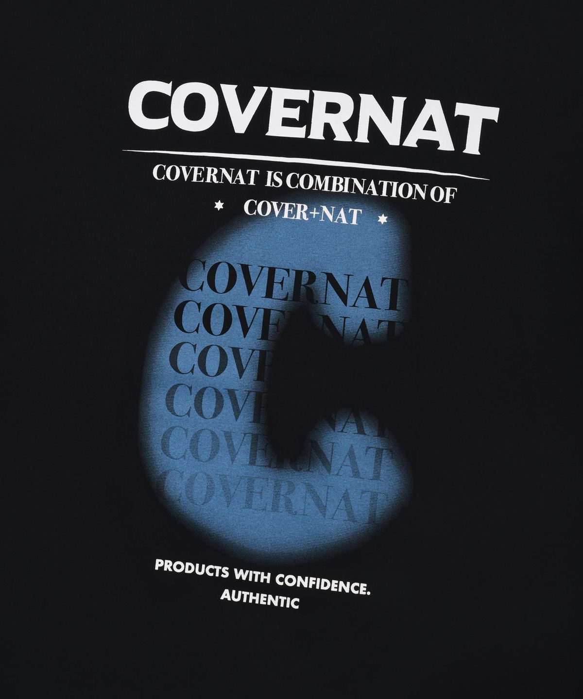 커버낫(COVERNAT) 어센틱 C 그라데이션 롱슬리브 블랙