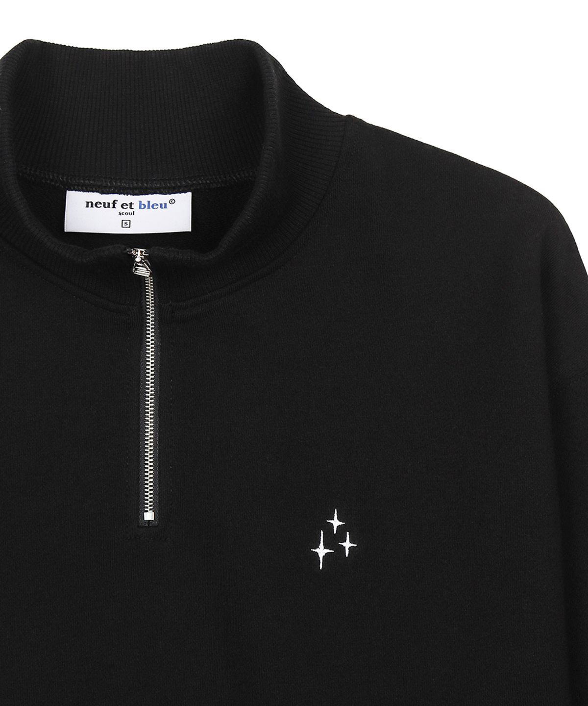 누프에블루(NEUFETBLEU) NEB half zipup mtm (black)