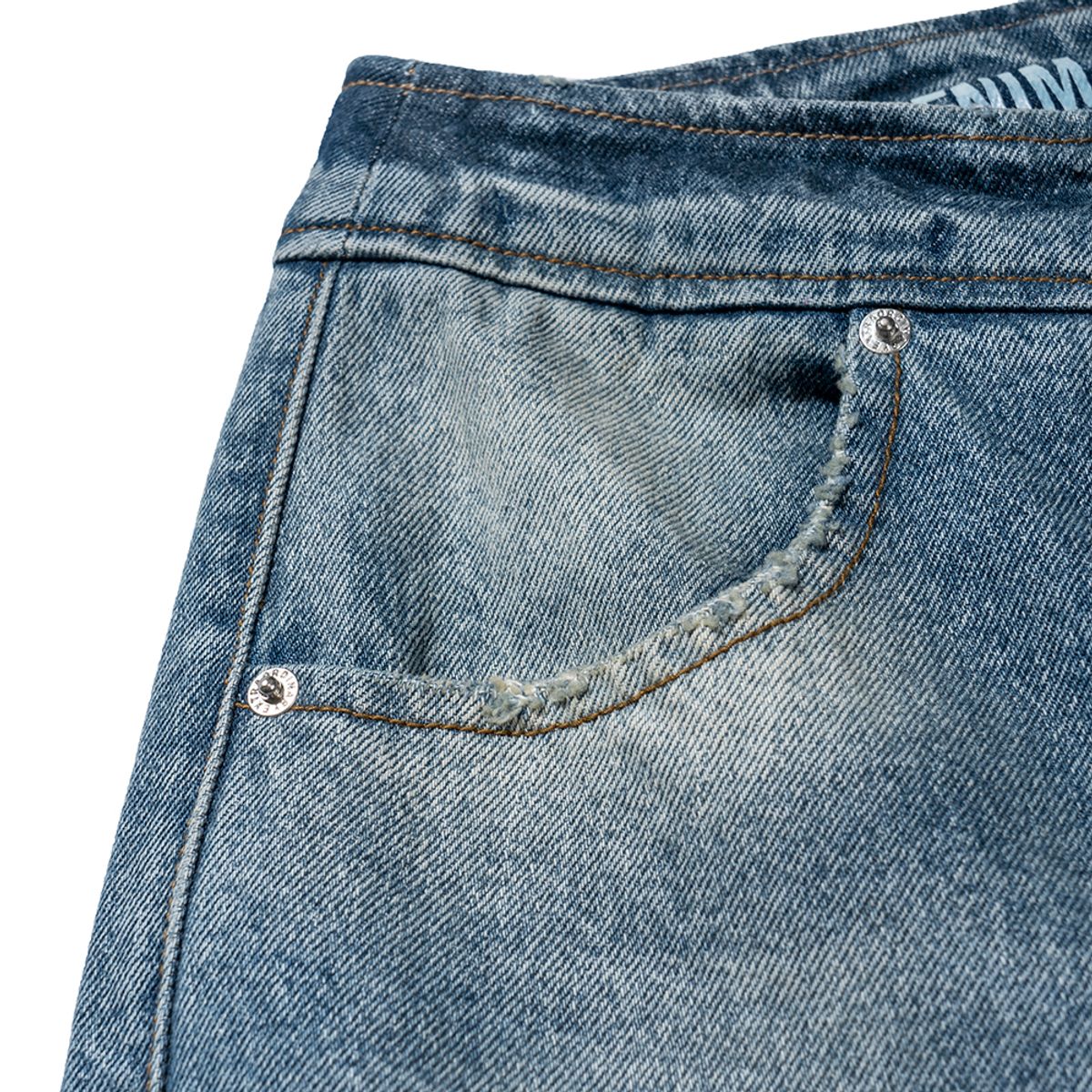 엑스트라오디너리(EXTRAORDINARY) WOMEN SHIWA WASHING DENIM PANTS  L/BLUE