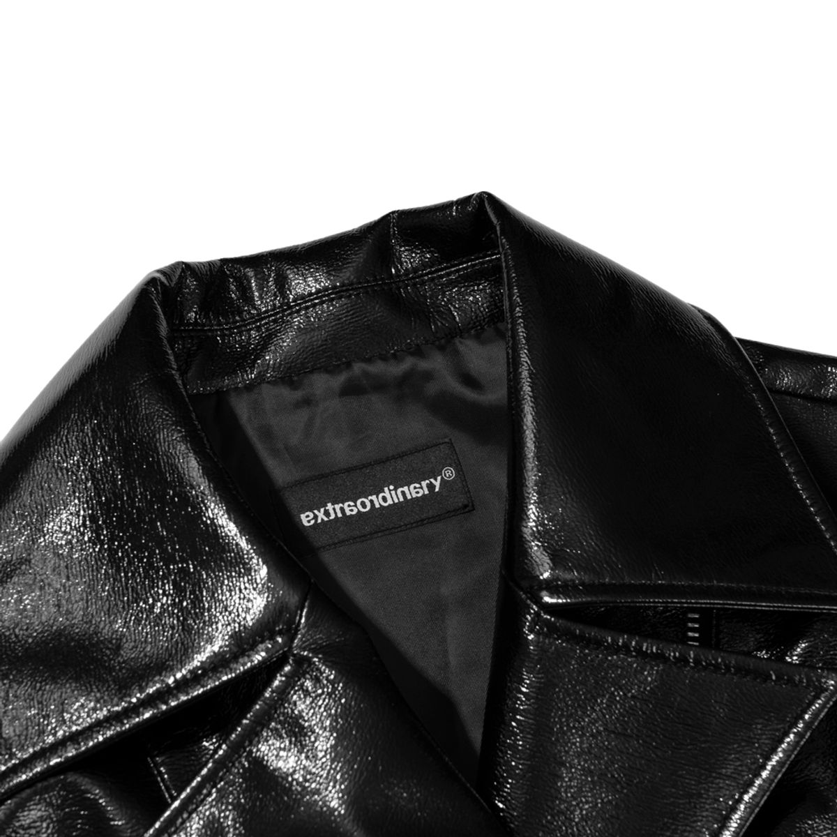엑스트라오디너리(EXTRAORDINARY) WOMEN ENAMEL JACKET  BLACK