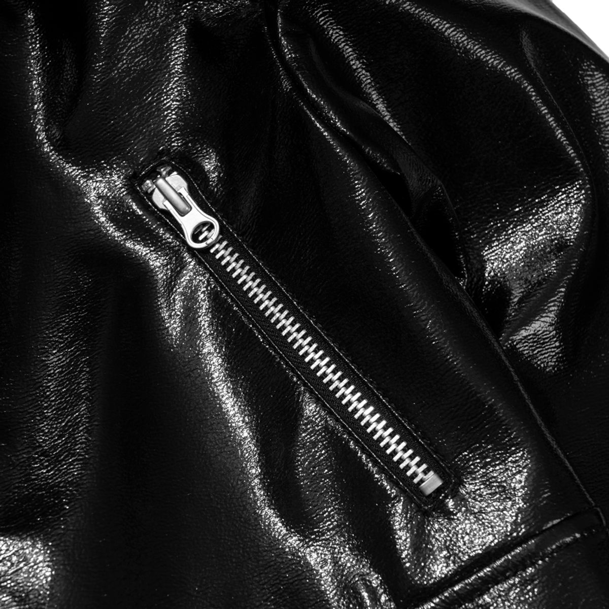 엑스트라오디너리(EXTRAORDINARY) WOMEN ENAMEL JACKET  BLACK