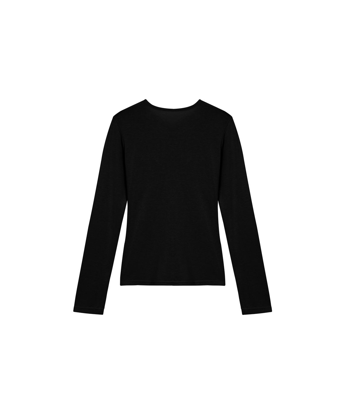 320쇼룸(320SHOWROOM) Twisted neckline t-shirt Black