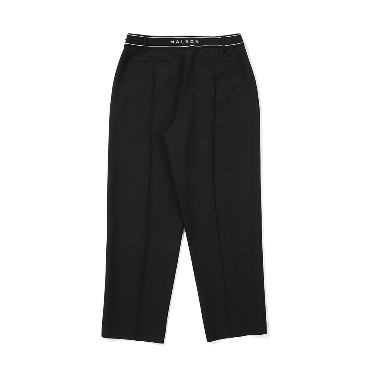 말본 골프(MALBON GOLF) 핀턱 테이퍼드 핏 팬츠 BLACK (WOMAN)