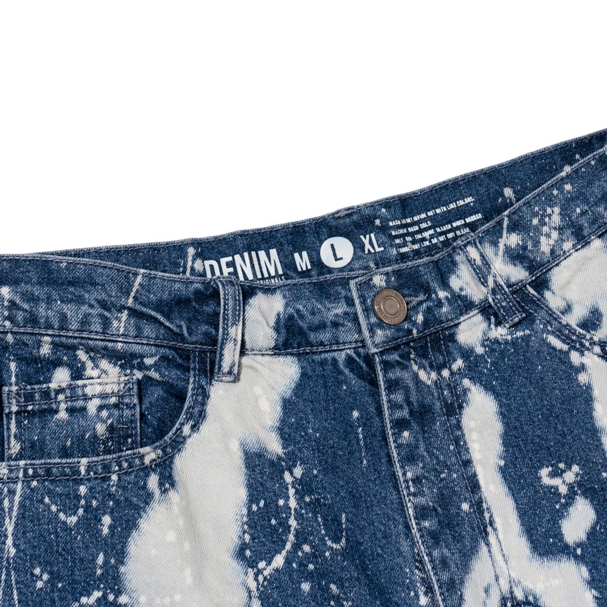엑스트라오디너리(EXTRAORDINARY) BLEACHED DENIM PANTS  BLUE