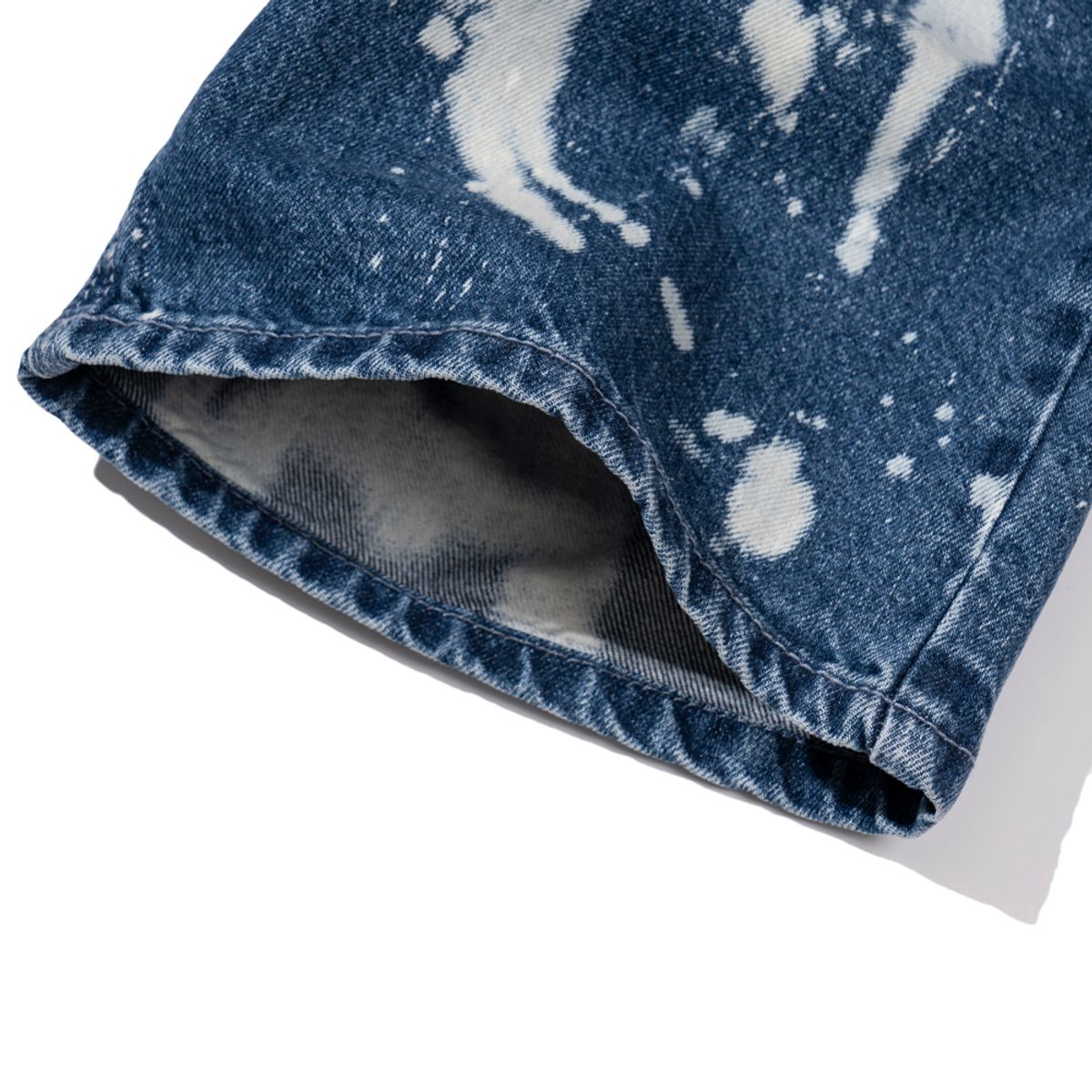 엑스트라오디너리(EXTRAORDINARY) BLEACHED DENIM PANTS  BLUE