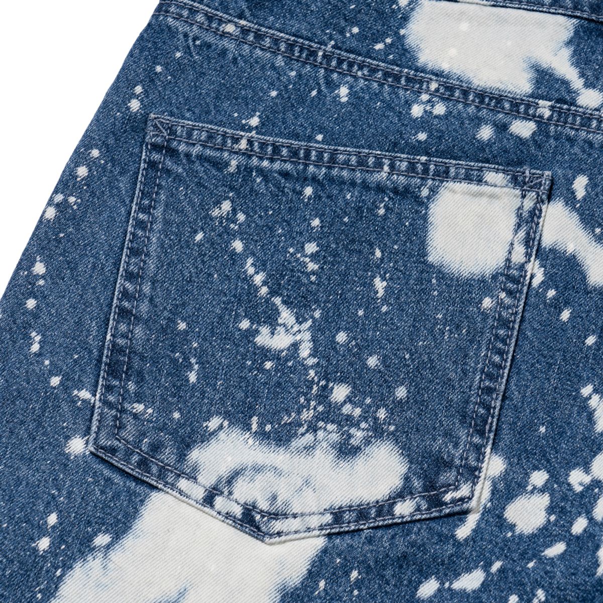 엑스트라오디너리(EXTRAORDINARY) BLEACHED DENIM PANTS  BLUE