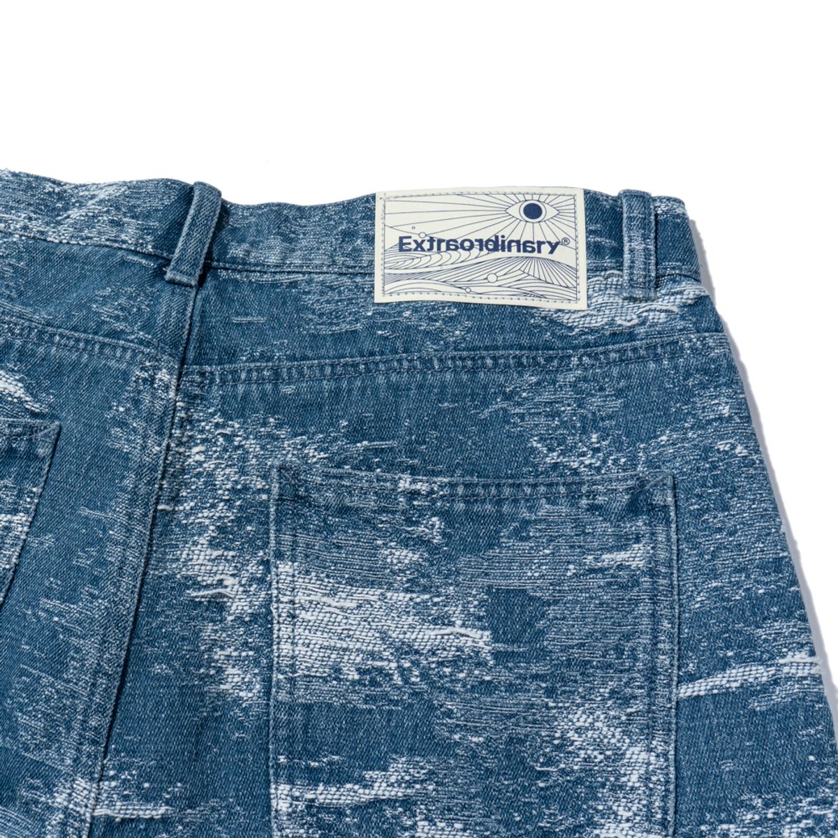 엑스트라오디너리(EXTRAORDINARY) ABSTRACT DENIM PANTS  L/BLUE