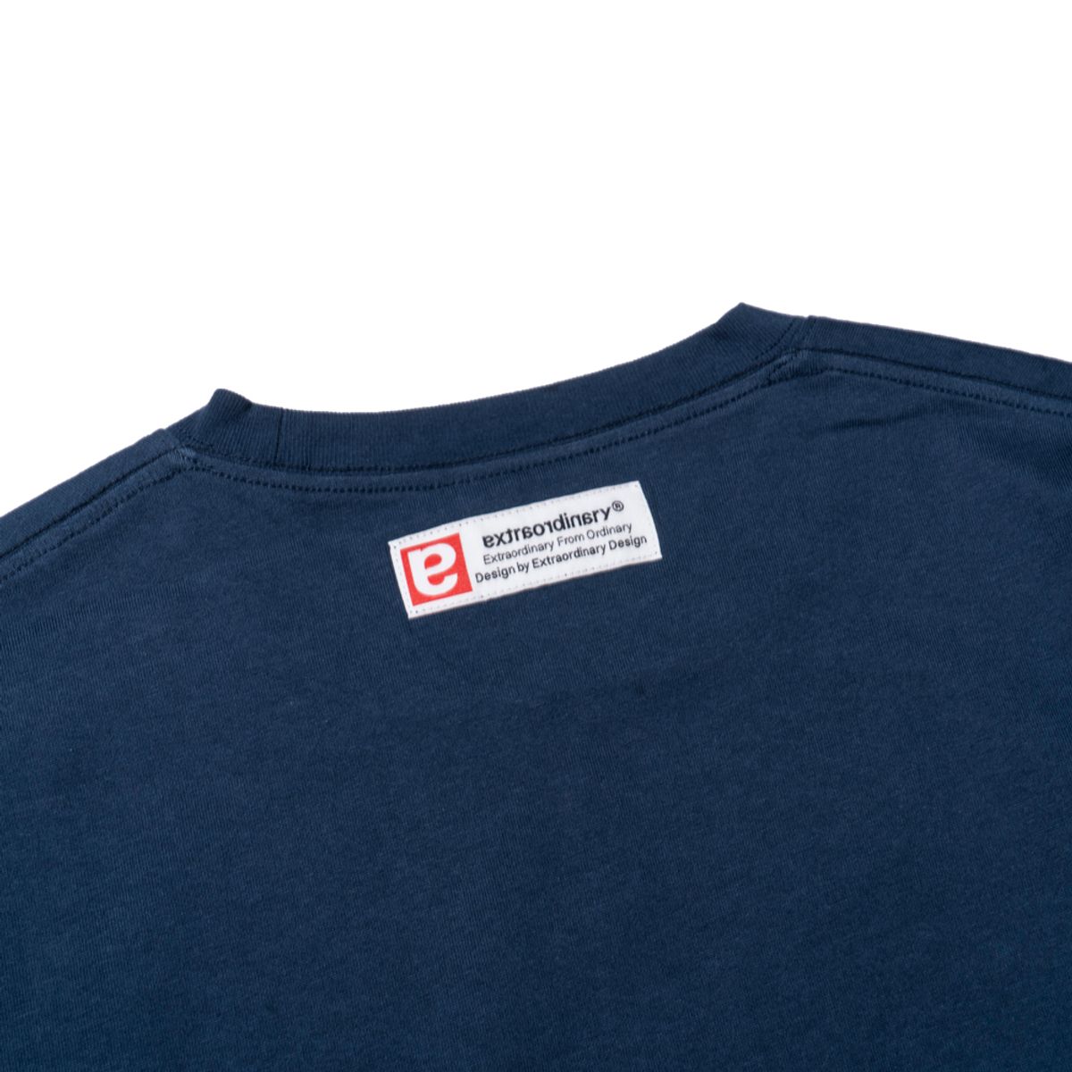 엑스트라오디너리(EXTRAORDINARY) 헤비코튼 WING LOGO PRINT LONG SLEEVE  NAVY