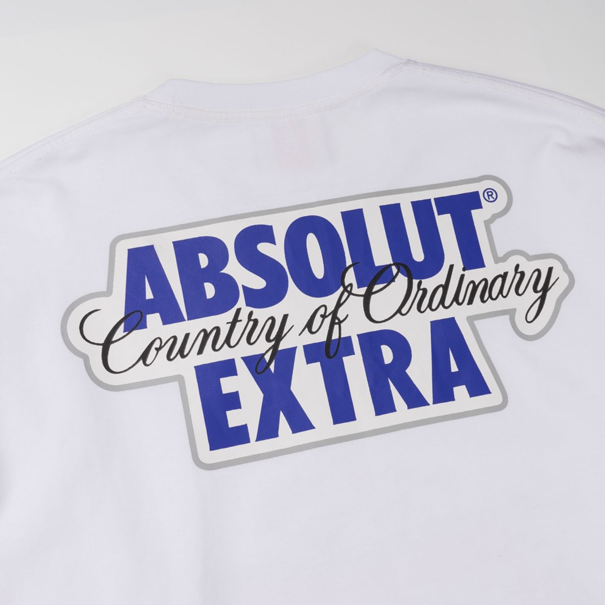 엑스트라오디너리(EXTRAORDINARY) 헤비코튼 RACING SYMBOL PRINT LONG SLEEVE  WHITE