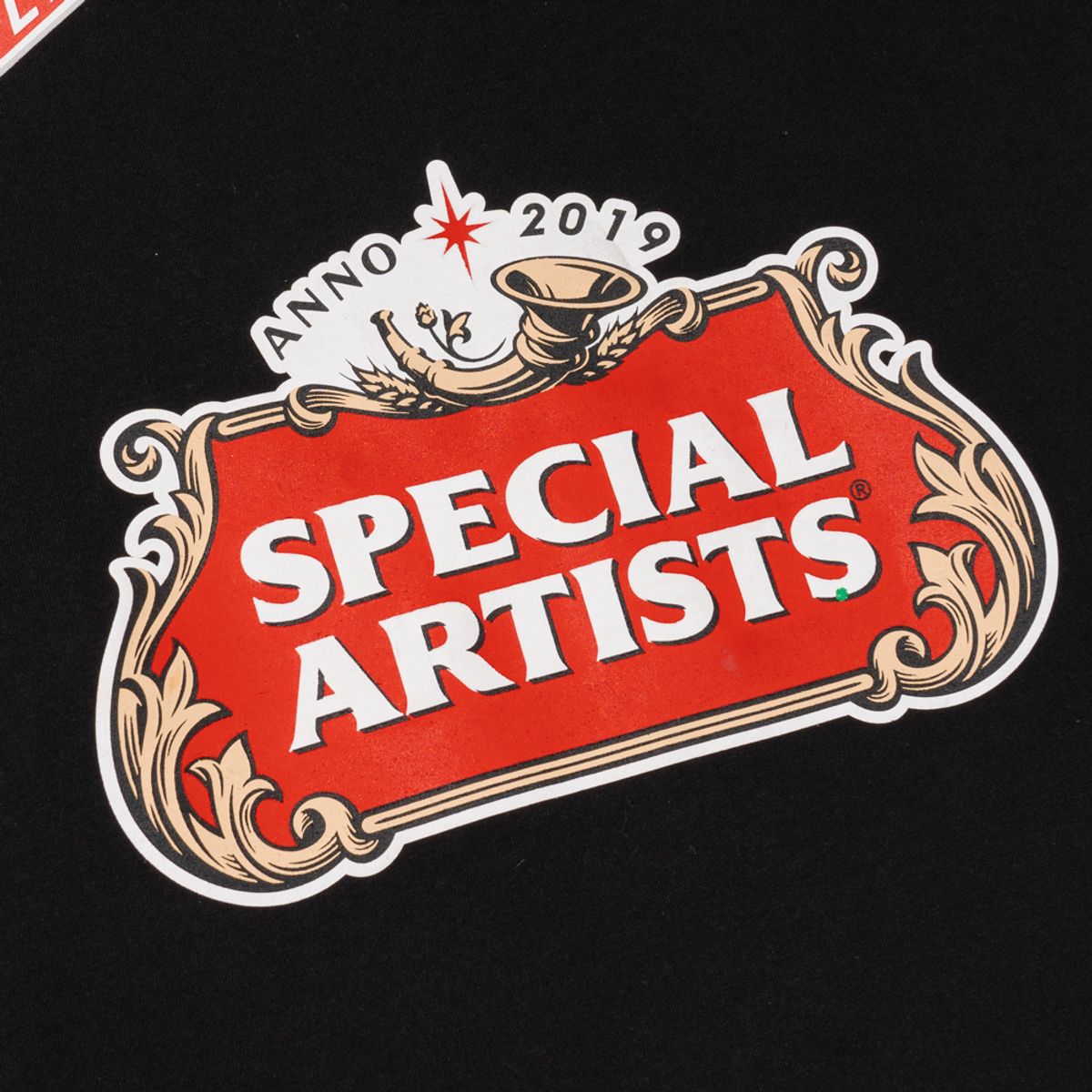 엑스트라오디너리(EXTRAORDINARY) 헤비코튼 RACING SYMBOL PRINT LONG SLEEVE  BLACK