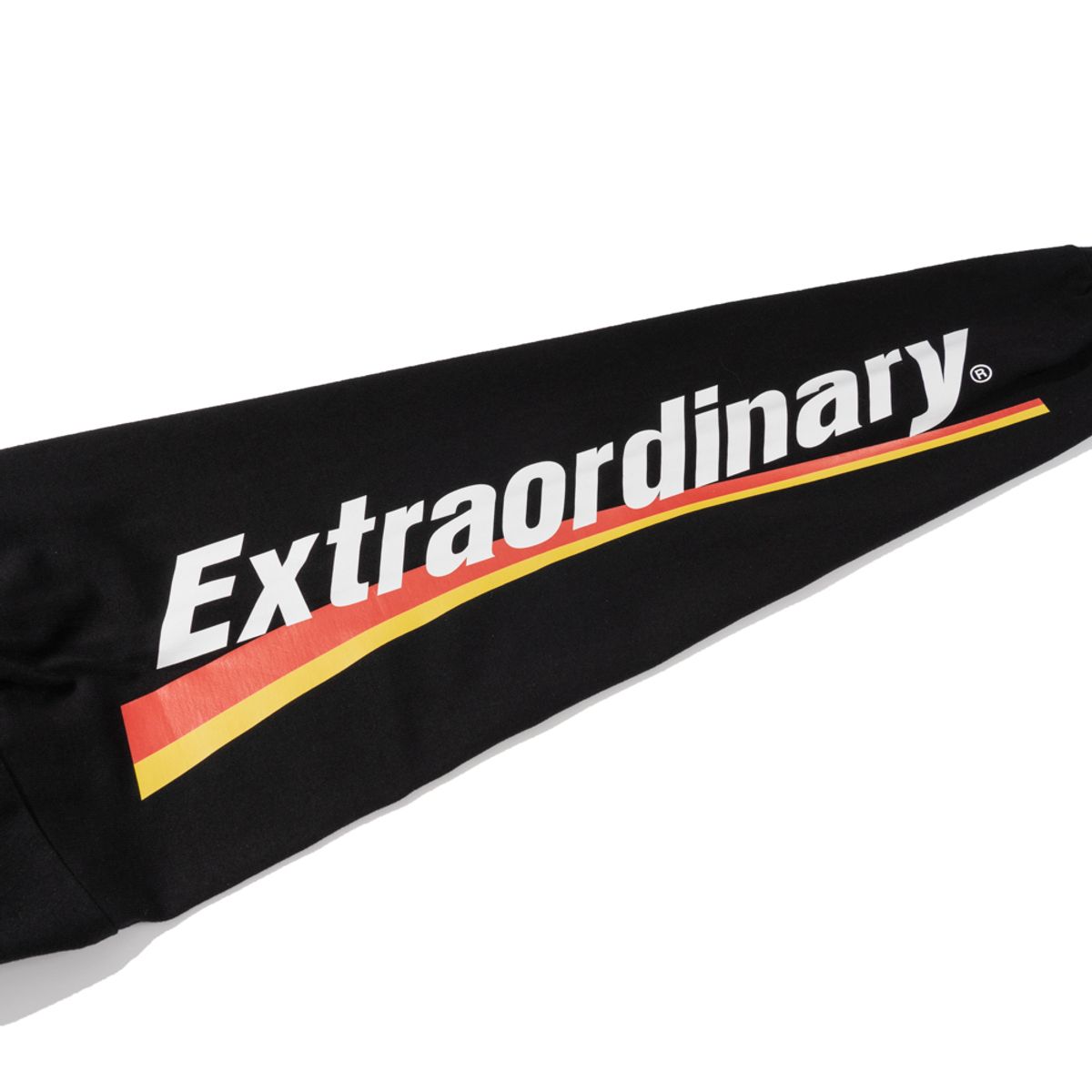 엑스트라오디너리(EXTRAORDINARY) 헤비코튼 RACING SYMBOL PRINT LONG SLEEVE  BLACK