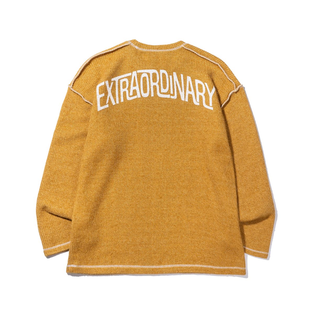 엑스트라오디너리(EXTRAORDINARY) SHORT HAIRY LONG SLEEVE  YELLOW