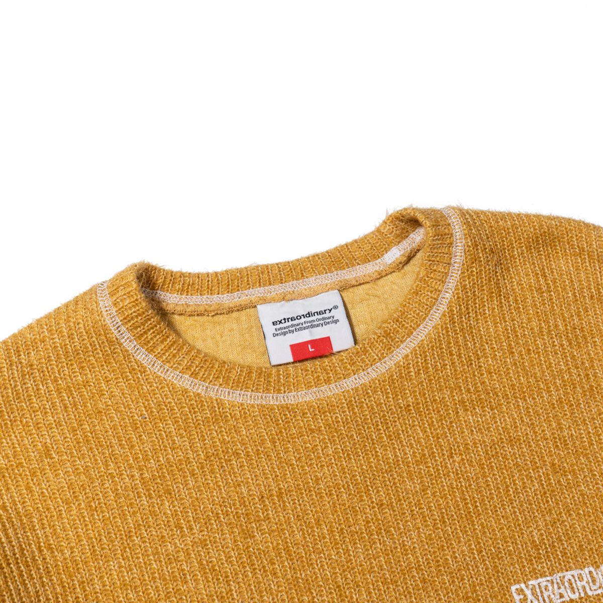 엑스트라오디너리(EXTRAORDINARY) SHORT HAIRY LONG SLEEVE  YELLOW