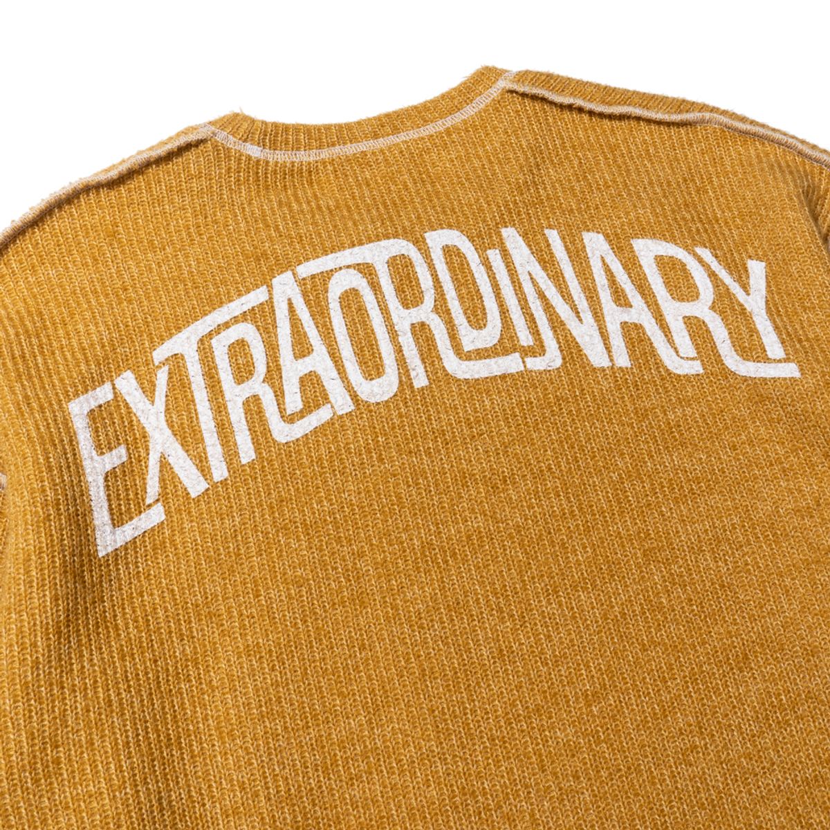 엑스트라오디너리(EXTRAORDINARY) SHORT HAIRY LONG SLEEVE  YELLOW