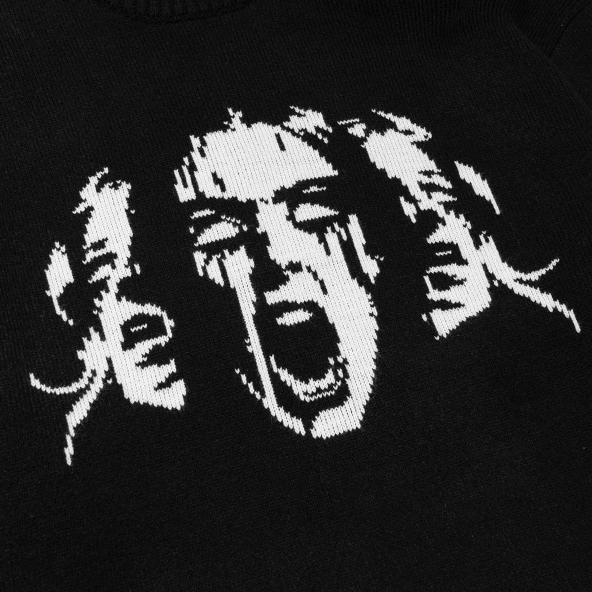 엑스트라오디너리(EXTRAORDINARY) WITCHES JACQUARD SWEATER  BLACK