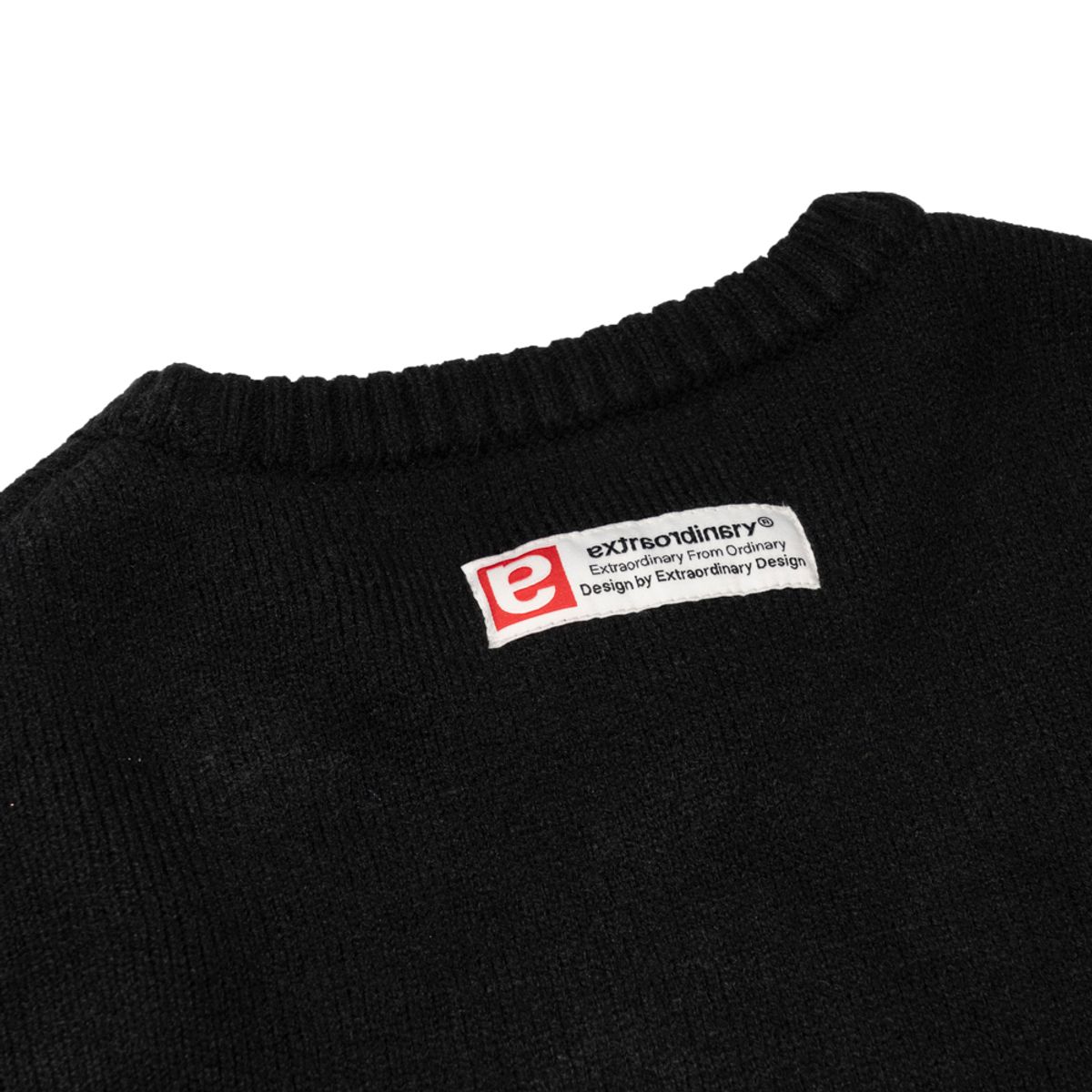 엑스트라오디너리(EXTRAORDINARY) WITCHES JACQUARD SWEATER  BLACK