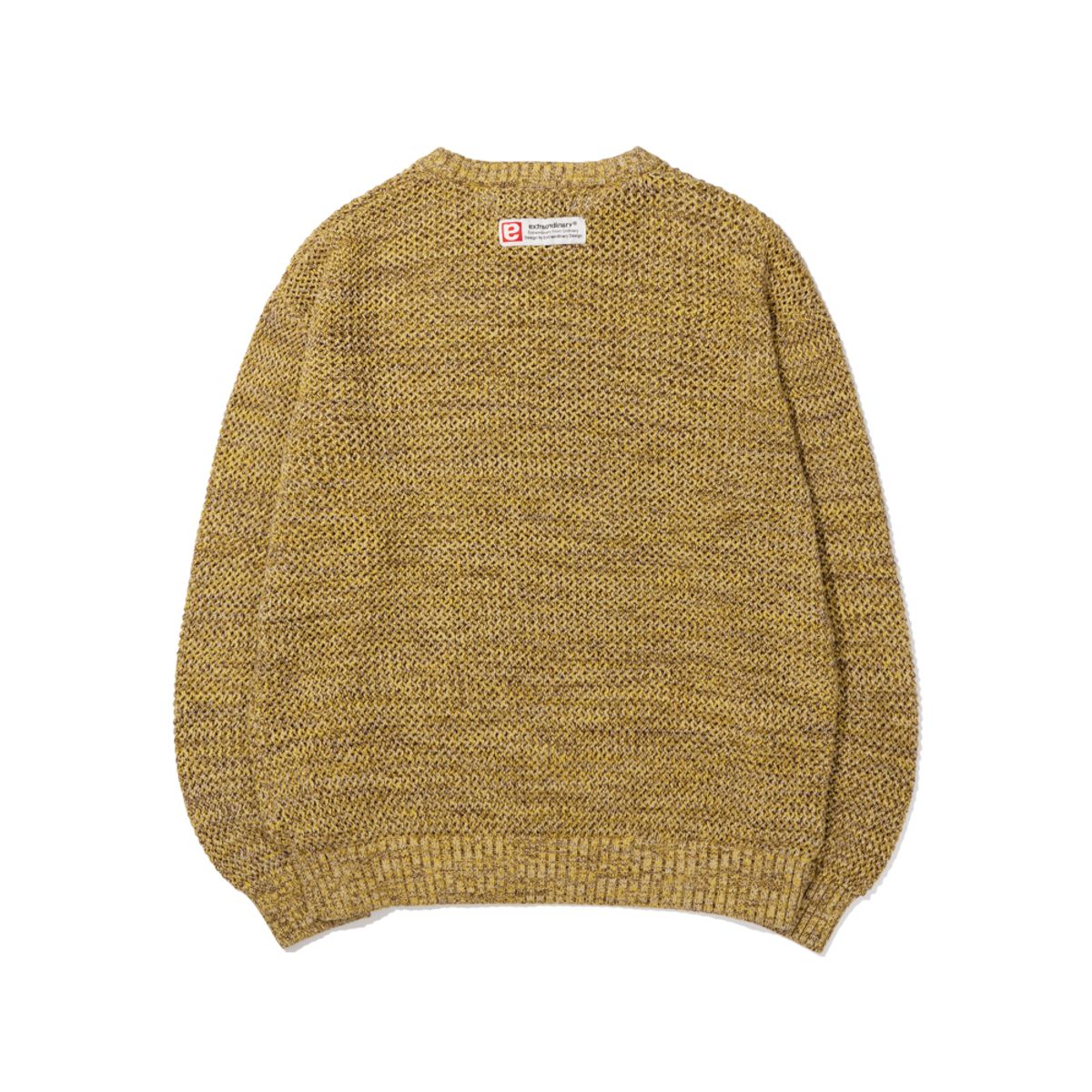 엑스트라오디너리(EXTRAORDINARY) NET MIX SWEATER  YELLOW