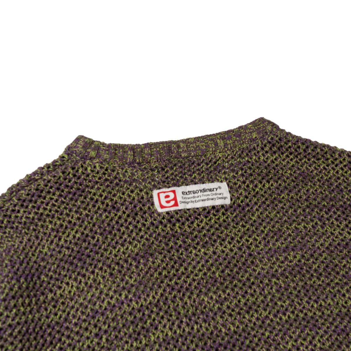 엑스트라오디너리(EXTRAORDINARY) NET MIX SWEATER  GREEN