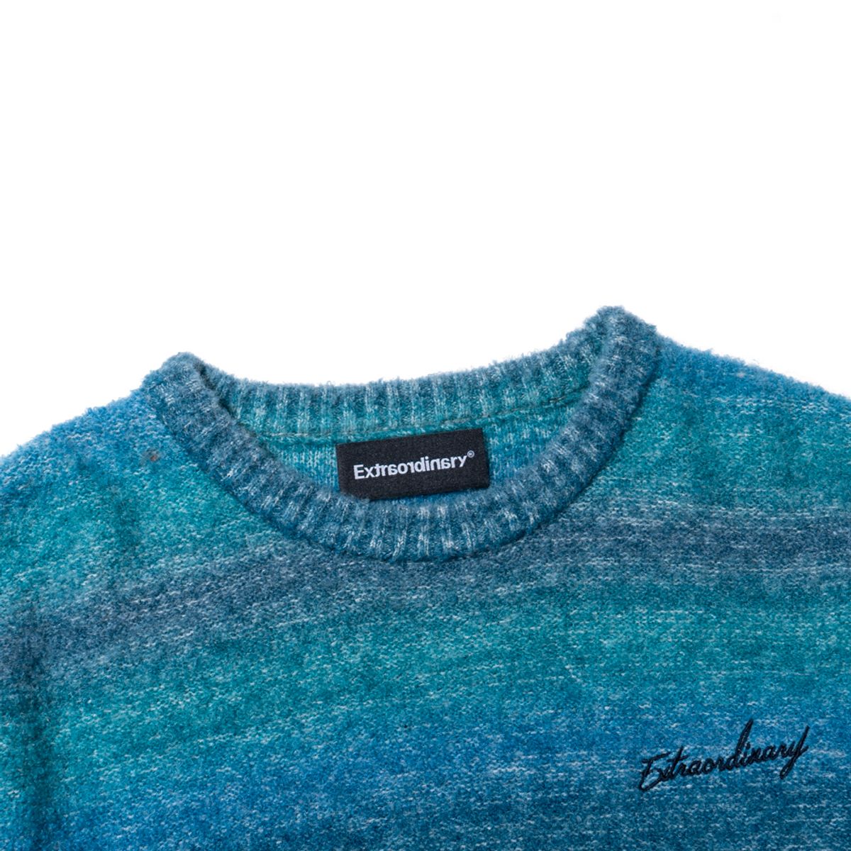 엑스트라오디너리(EXTRAORDINARY) GRADATION SWEATER  BLUE