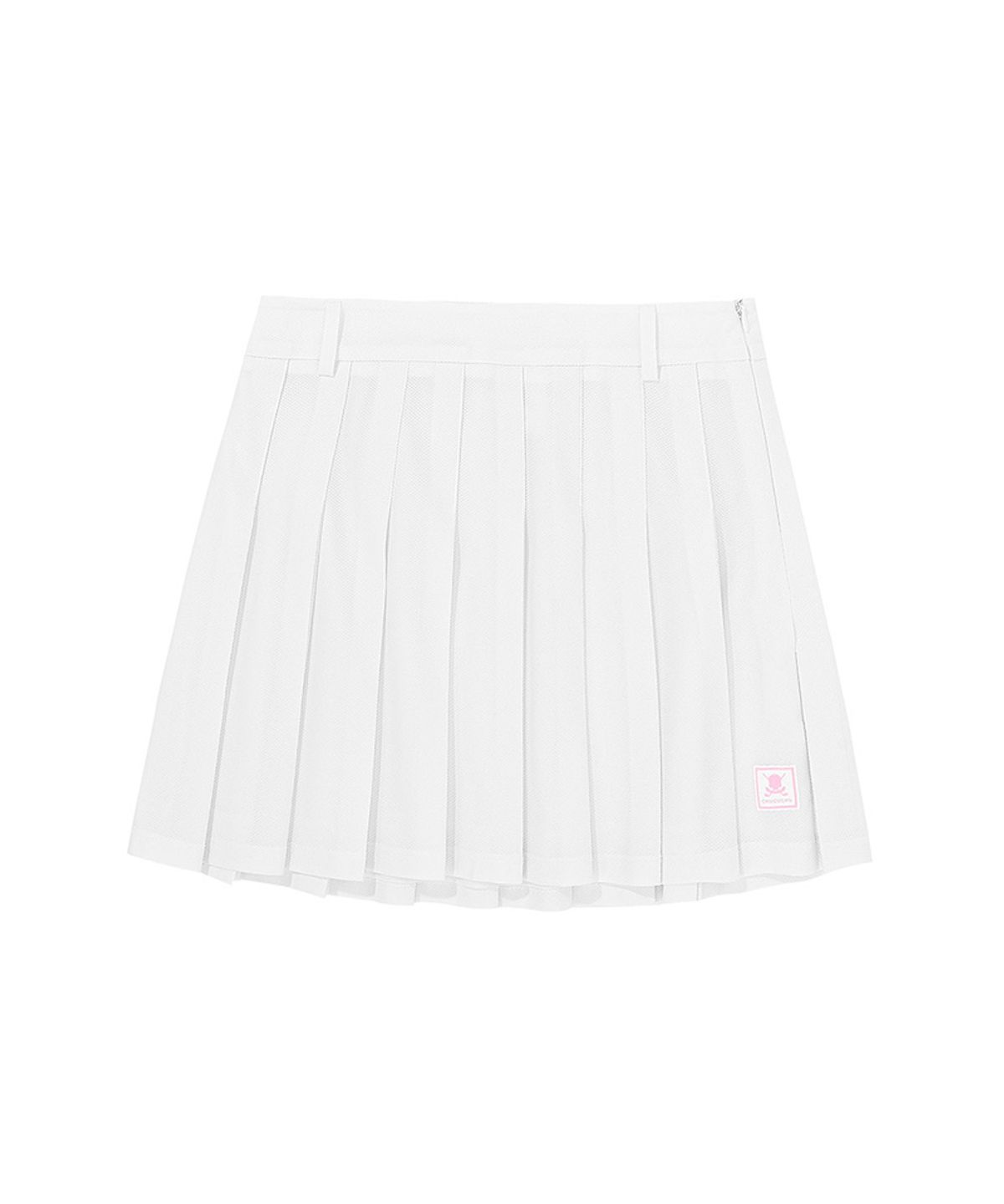 츄쿠츄(CHUCUCHU) C23M-SK012W 아이스 메쉬 플리츠 스커트 (White)