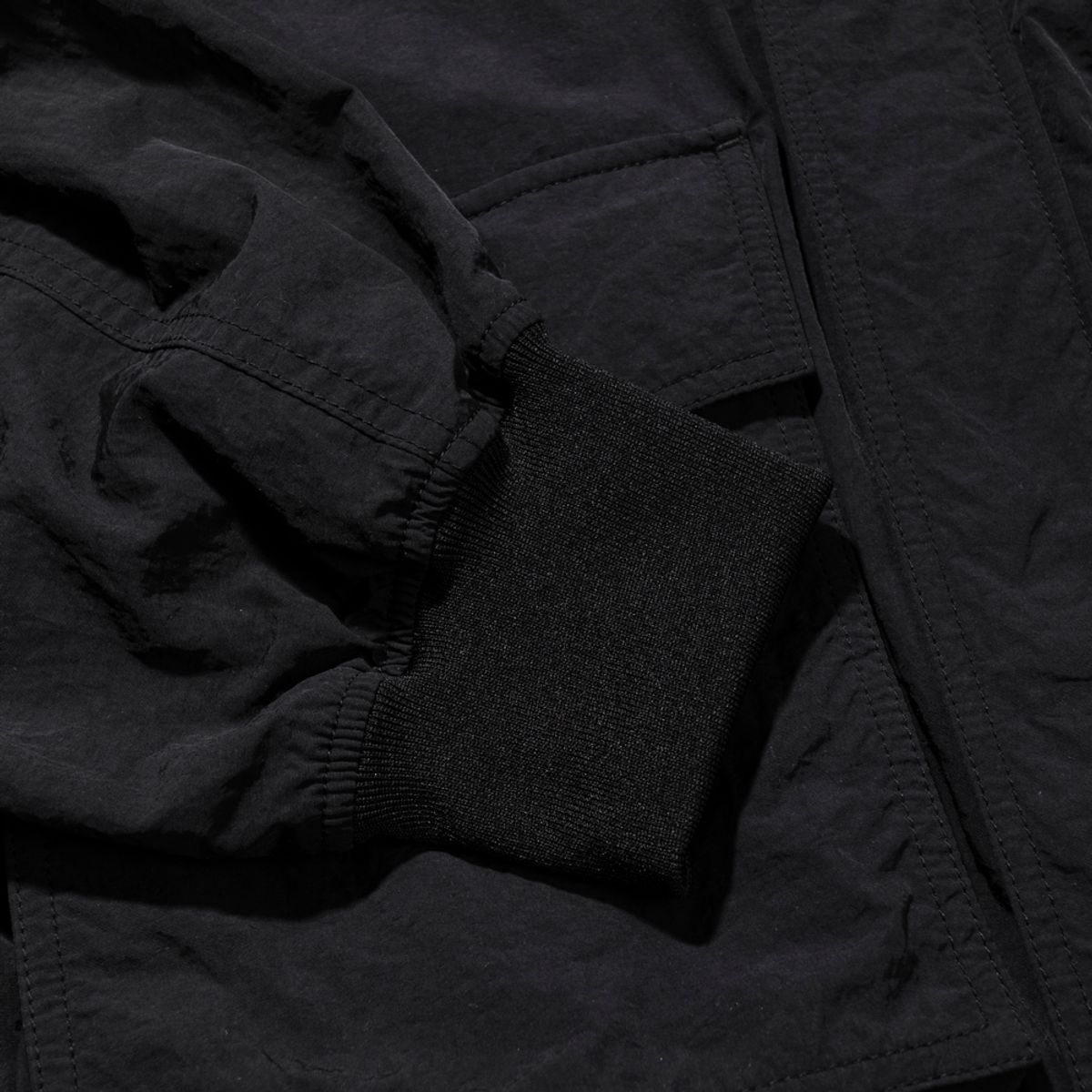 엑스트라오디너리(EXTRAORDINARY) PUCKERING POCKET JUMPER  BLACK