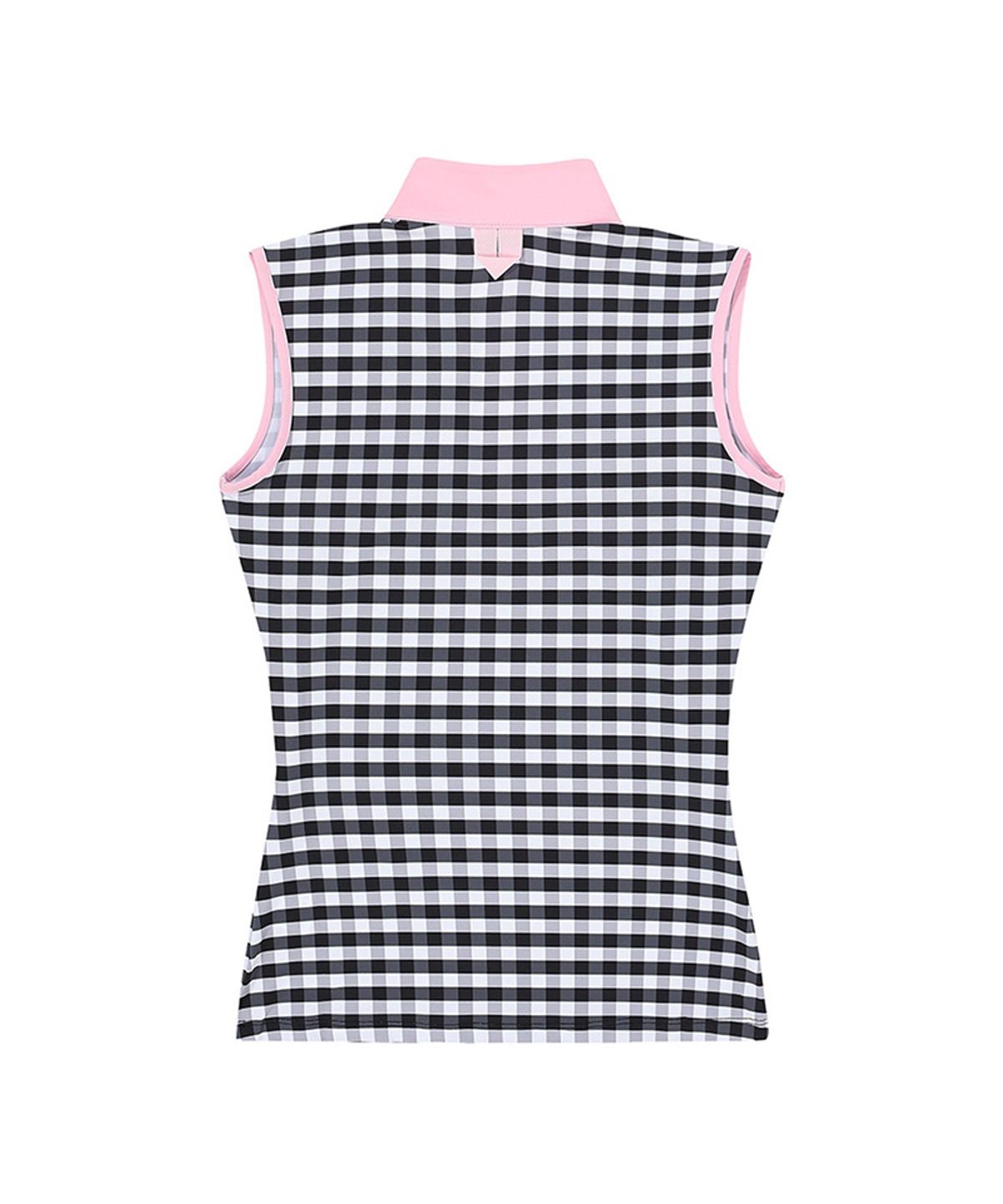 츄쿠츄(CHUCUCHU) C23M-TS009W 깅엄 체크 탑 (Black)
