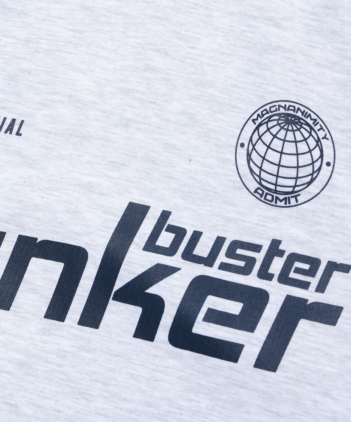 벙커버스터(BUNKERBUSTER) 로고 저지 맨투맨 LIGHT GREY (MO1TU043-071)