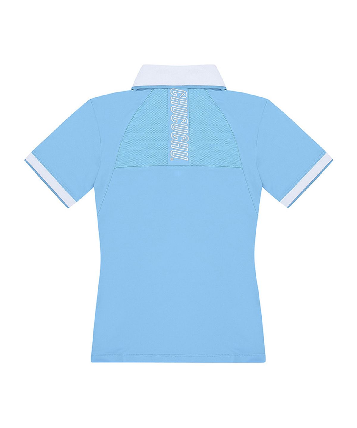 츄쿠츄(CHUCUCHU) C23M-TS021W니트 포인트 폴로 티셔츠 (Sky blue)