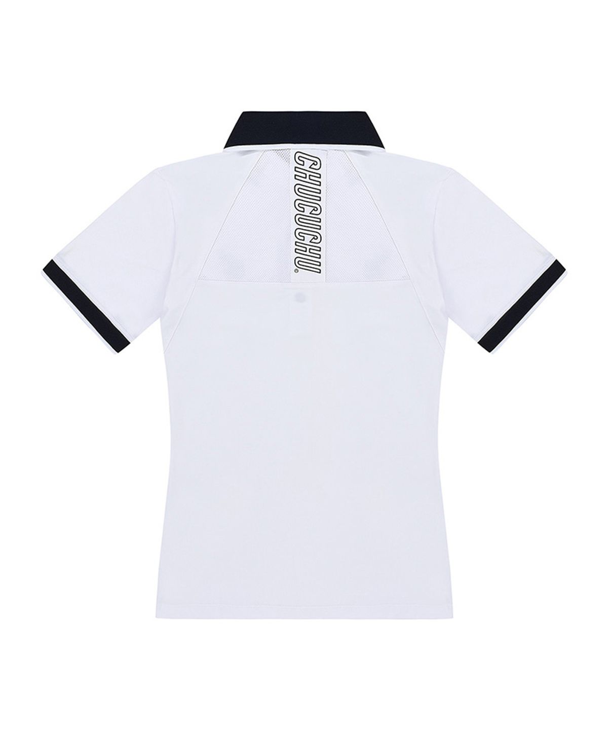 츄쿠츄(CHUCUCHU) C23M-TS021W니트 포인트 폴로 티셔츠 (White)