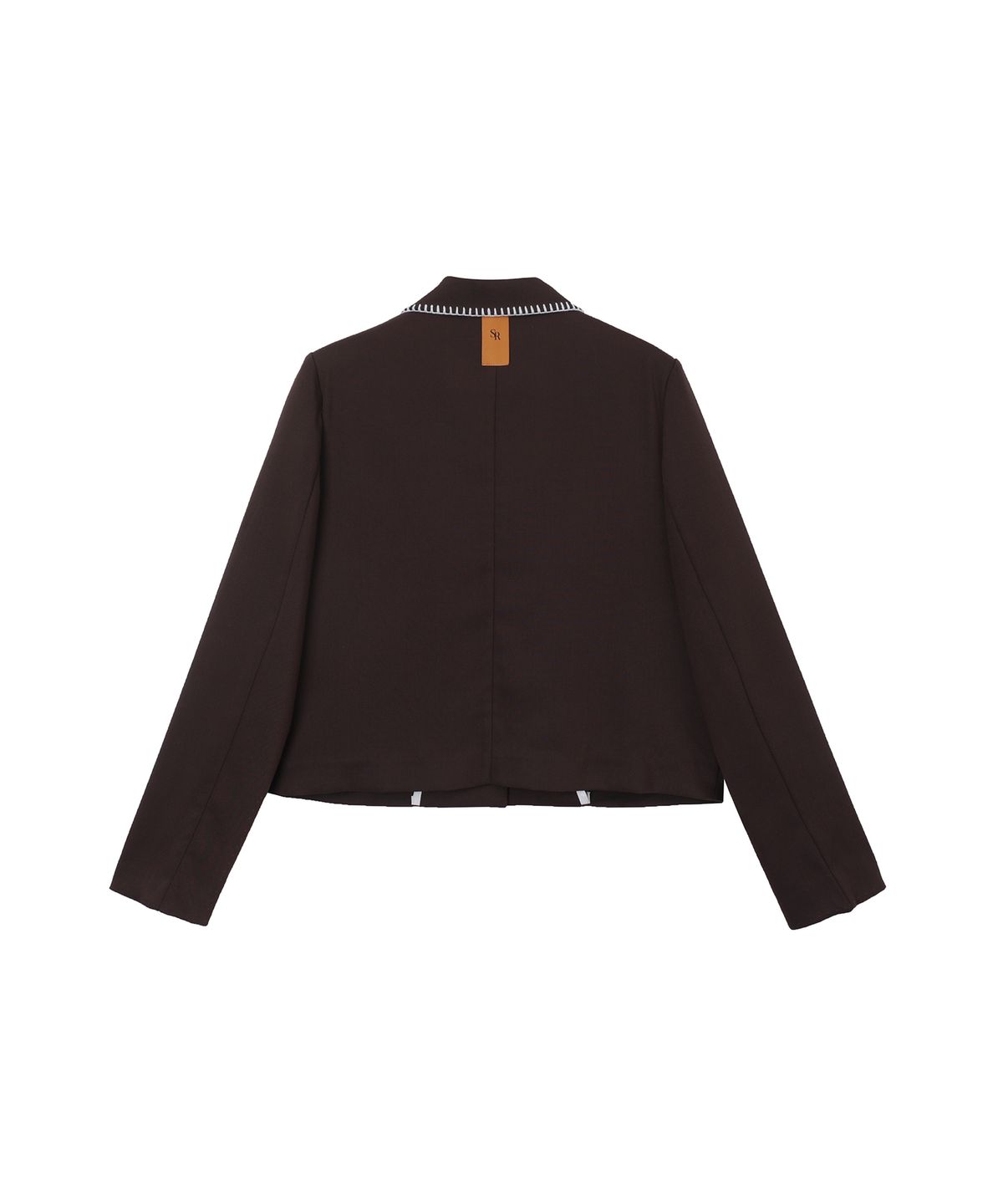 320쇼룸(320SHOWROOM) Buttonhole stitch collar jacket Brown