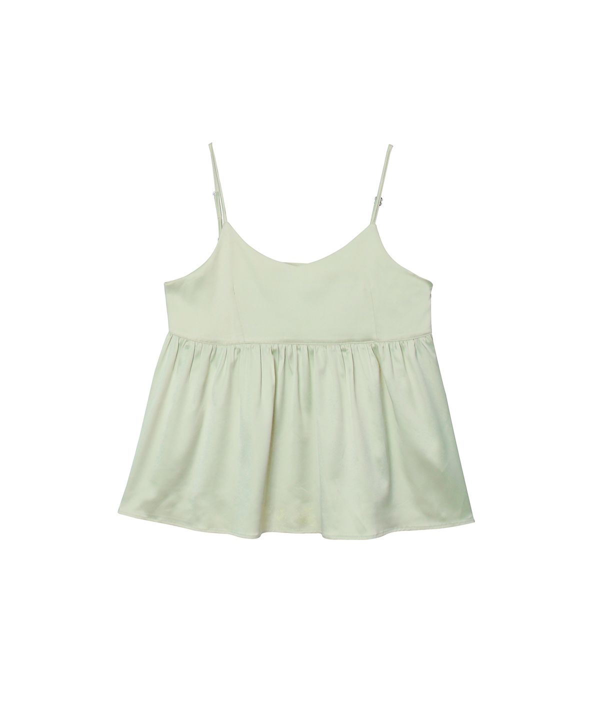 320쇼룸(320SHOWROOM) Satin bustier sleeveless top Mint