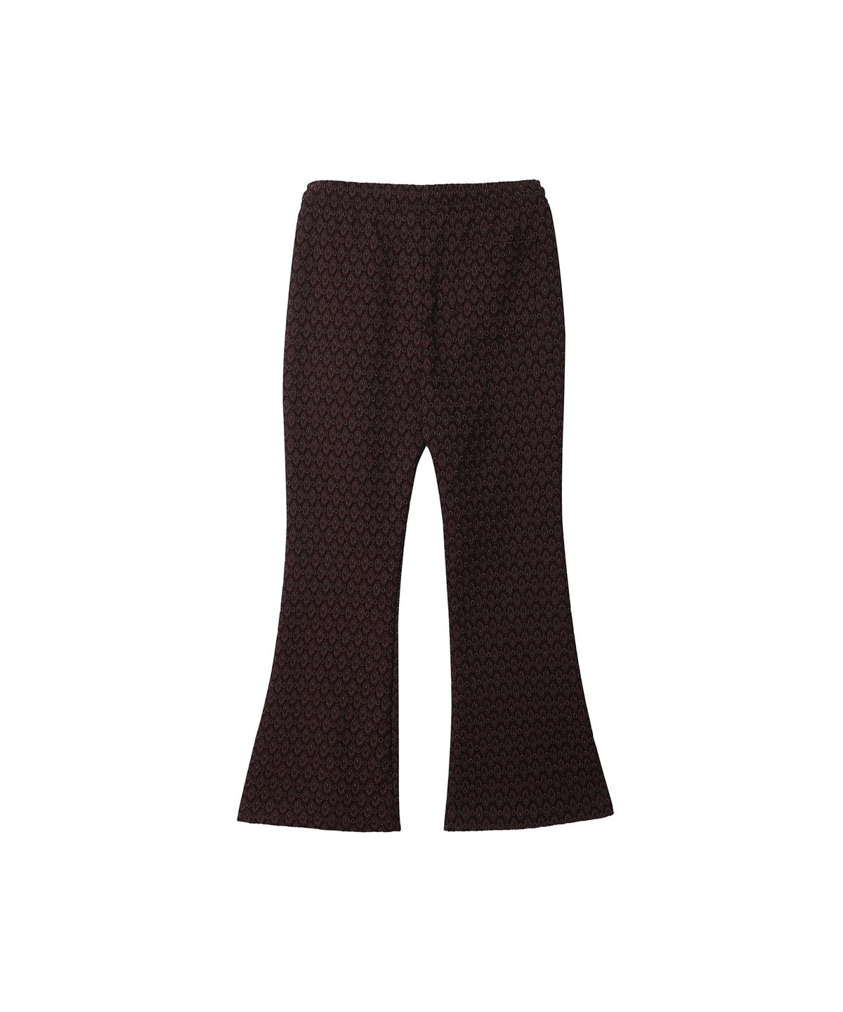 320쇼룸(320SHOWROOM) Jacquard drawstring bootcut banding pants Brown