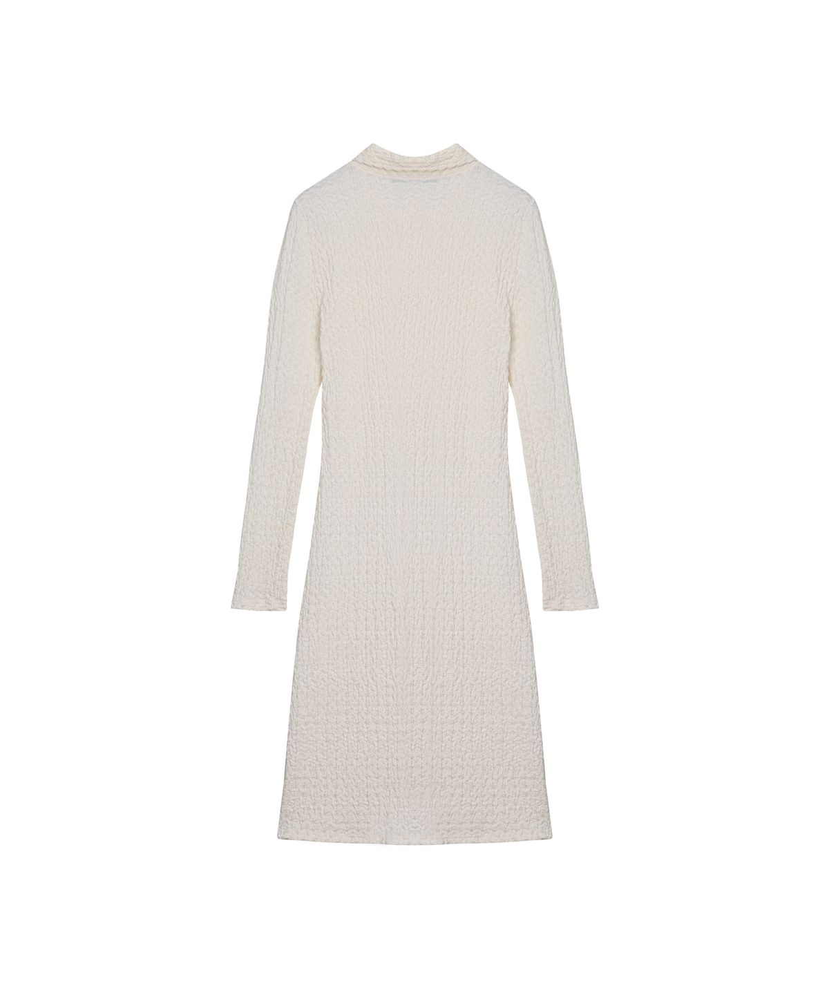 320쇼룸(320SHOWROOM) Shirt collar wrinkled dress Cream