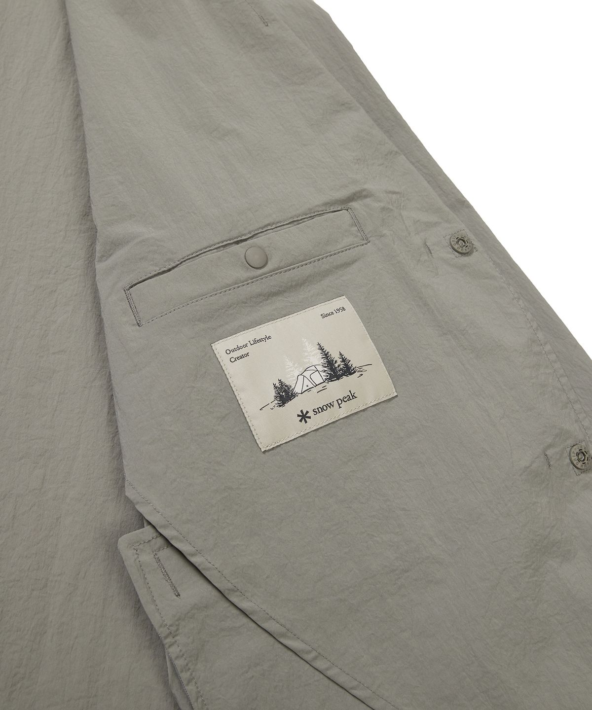 스노우피크 어패럴(SNOWPEAK APPAREL) 루트 블레이저 자켓 Khaki Gray (S24MMRJK68)