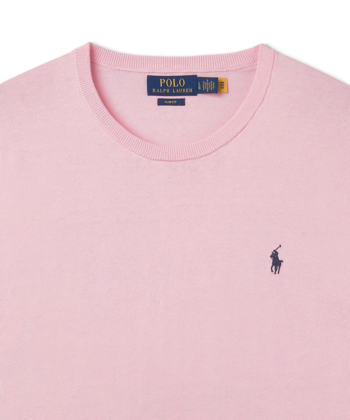 폴로 랄프 로렌(POLO RALPH LAUREN) 롱슬리브 풀오버 스웨터 - 핑크