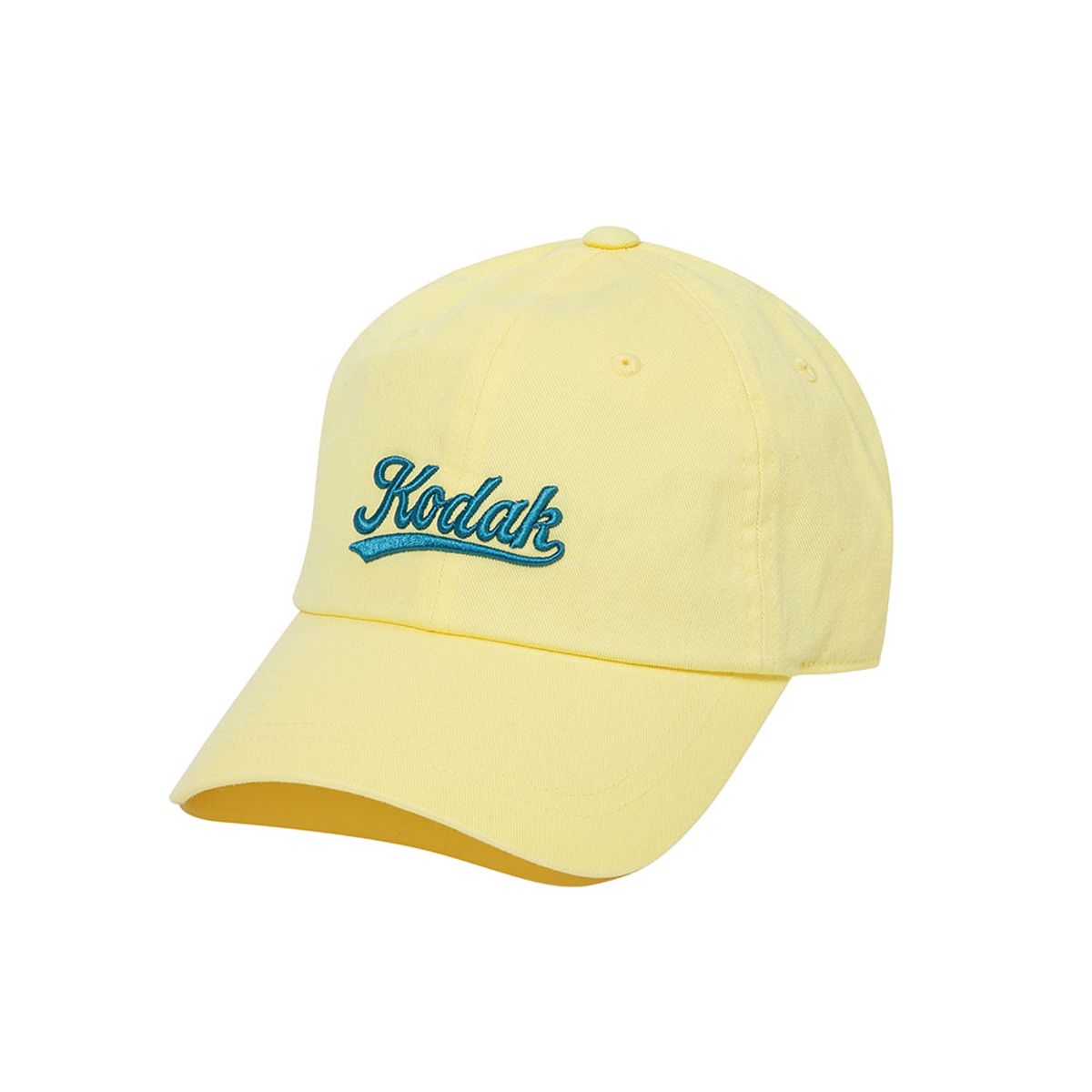 코닥(KODAK) 레터링 릴렉스핏 볼캡 YELLOW