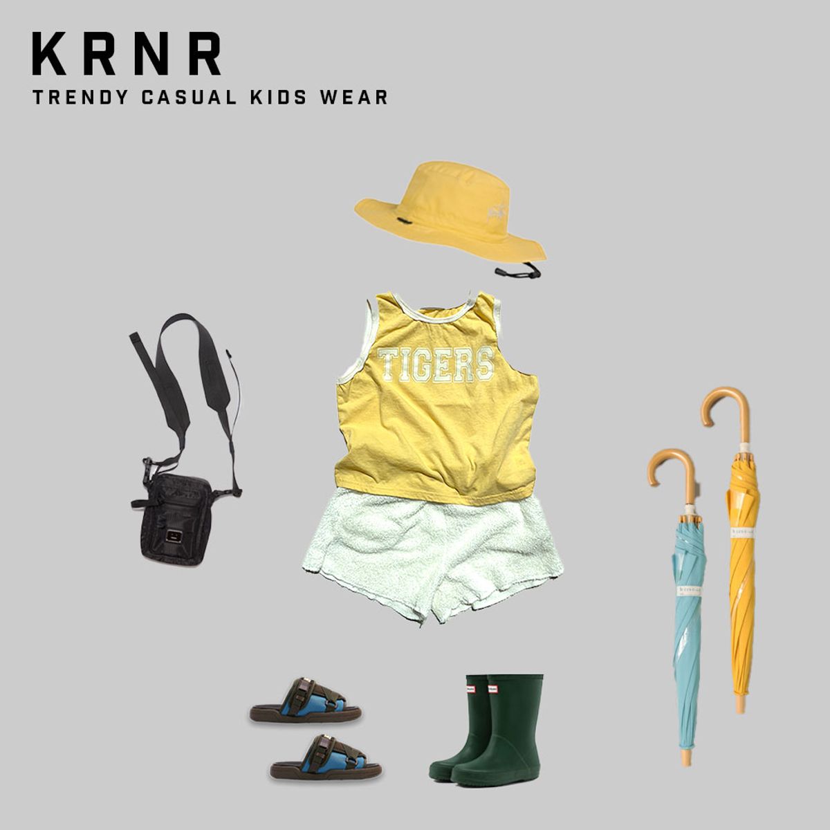 쿠르나르(KRNR) 민소매 타이거 나시