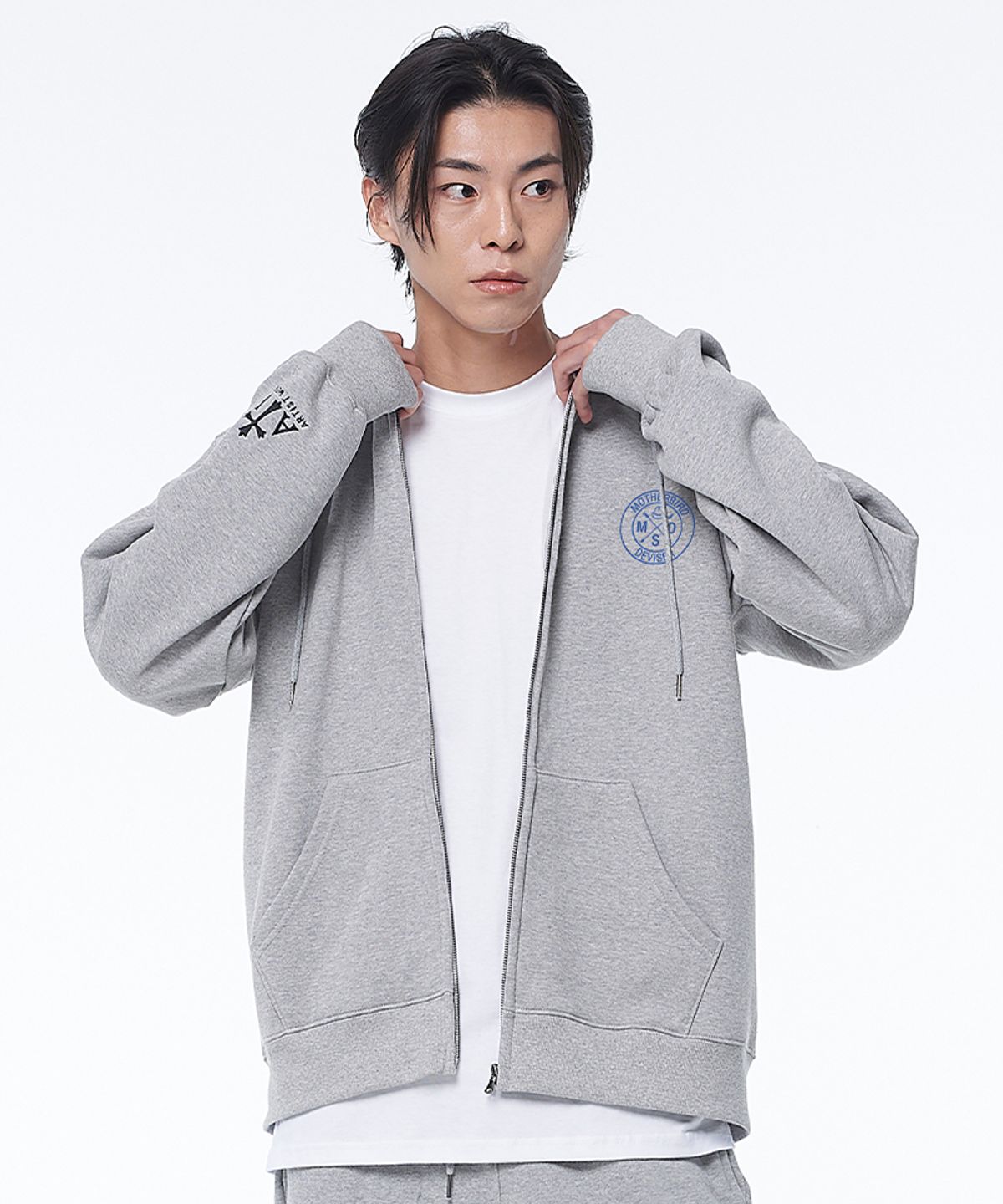 아티스트웨어(ARTISTWEAR) [ATW X 마더버드] MSD 패치 후드집업