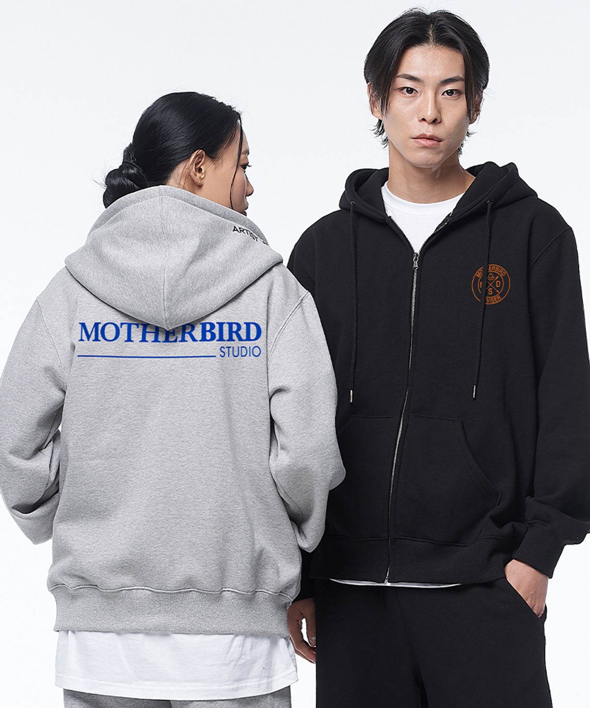 아티스트웨어(ARTISTWEAR) [ATW X 마더버드] MSD 패치 후드집업